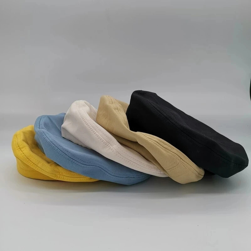 Cotton Berets Solid Vintage French Octagonal Forward Peaked Hats Painter Hat