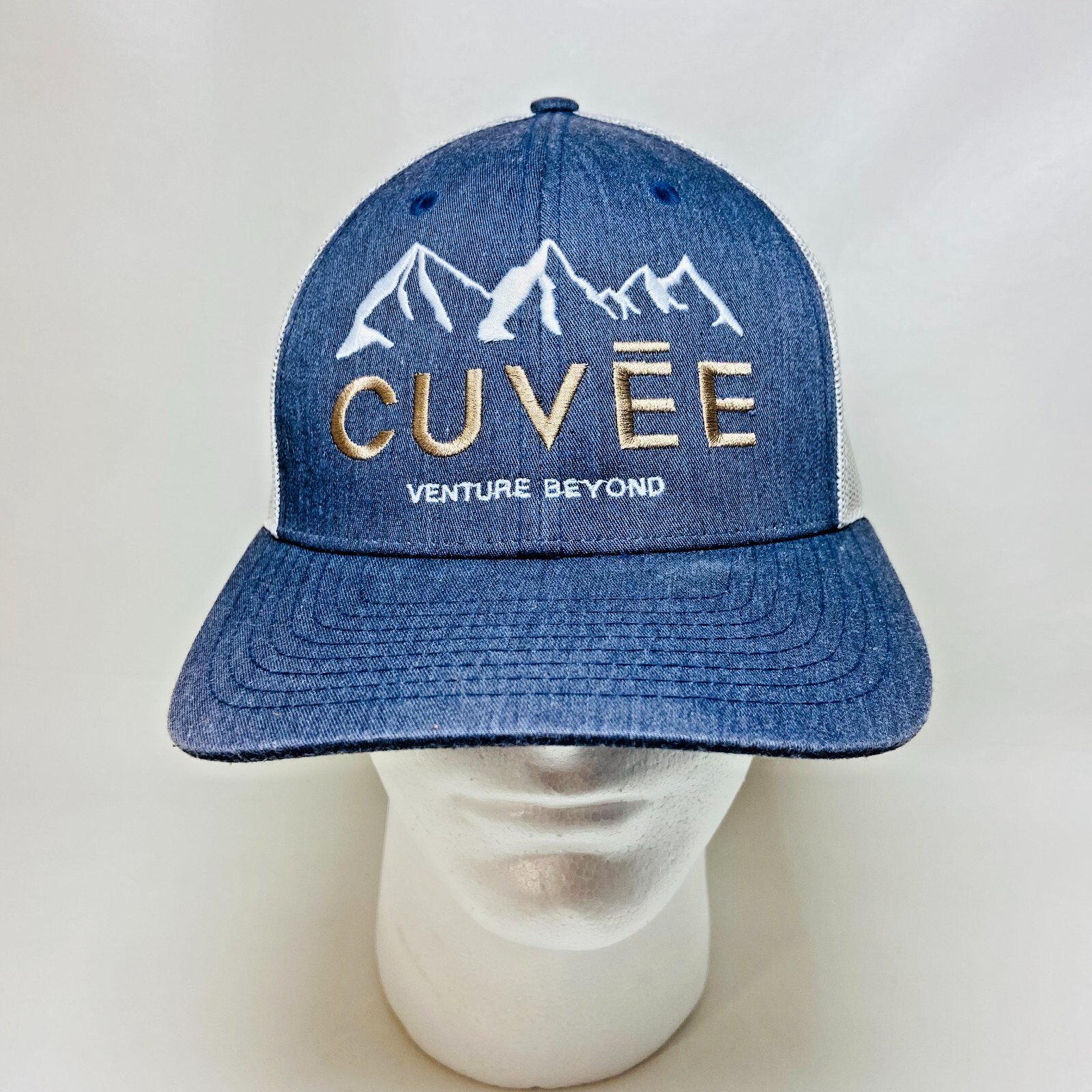 Cuvee Venture Beyond Snapback Hat Richardson MD/LG 115 Mountains Cap Blue Golf