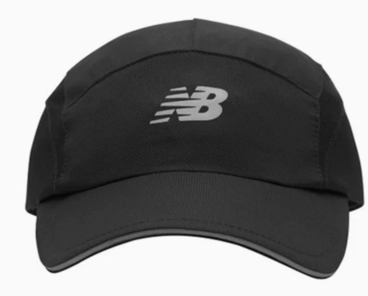 New balance performance moisture Wicking Hat New Black Reflective, Brim ￼