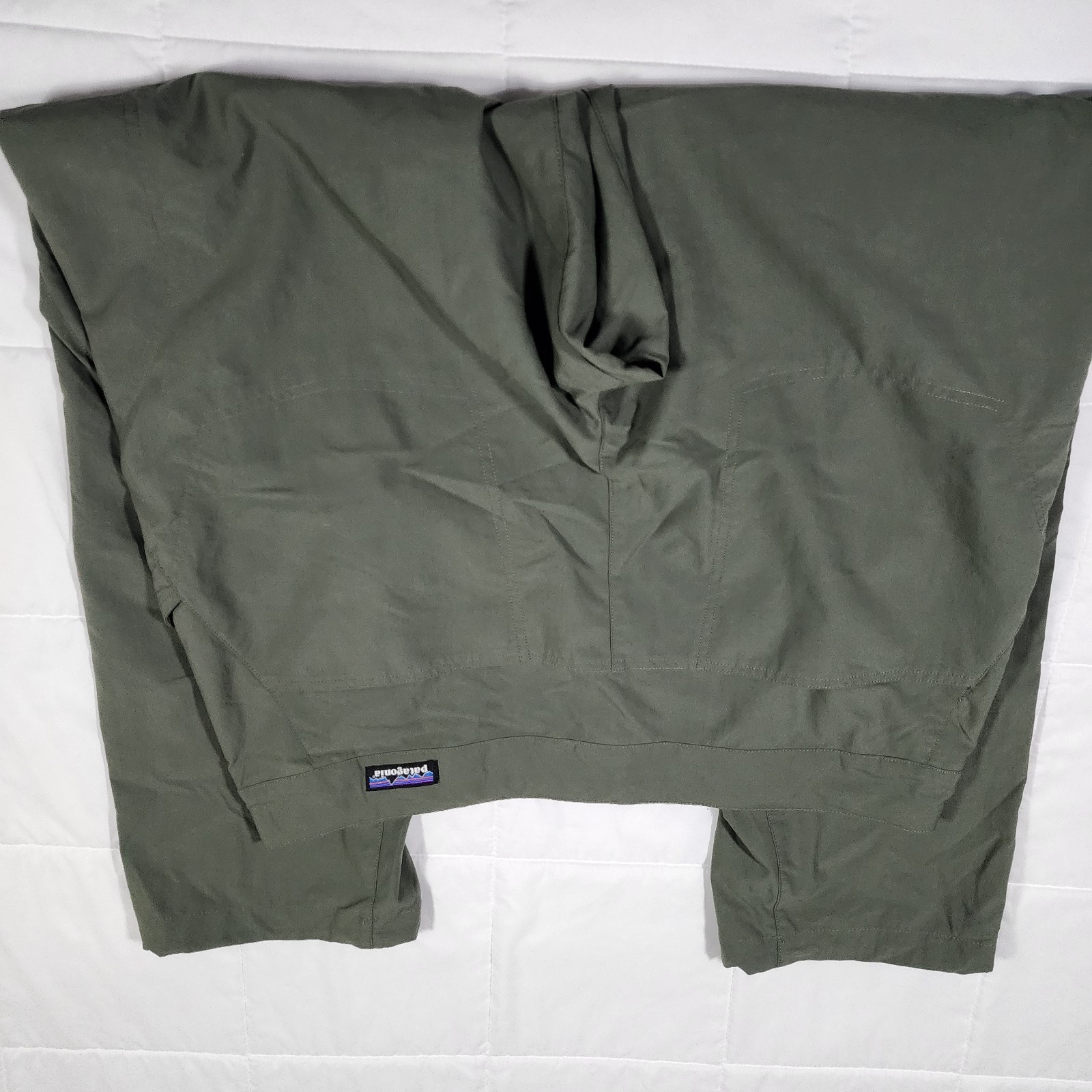 Patagonia RPS Rock Pants Men’s 38 Green Climbing Hiking Nylon Poly Zipper Pocket