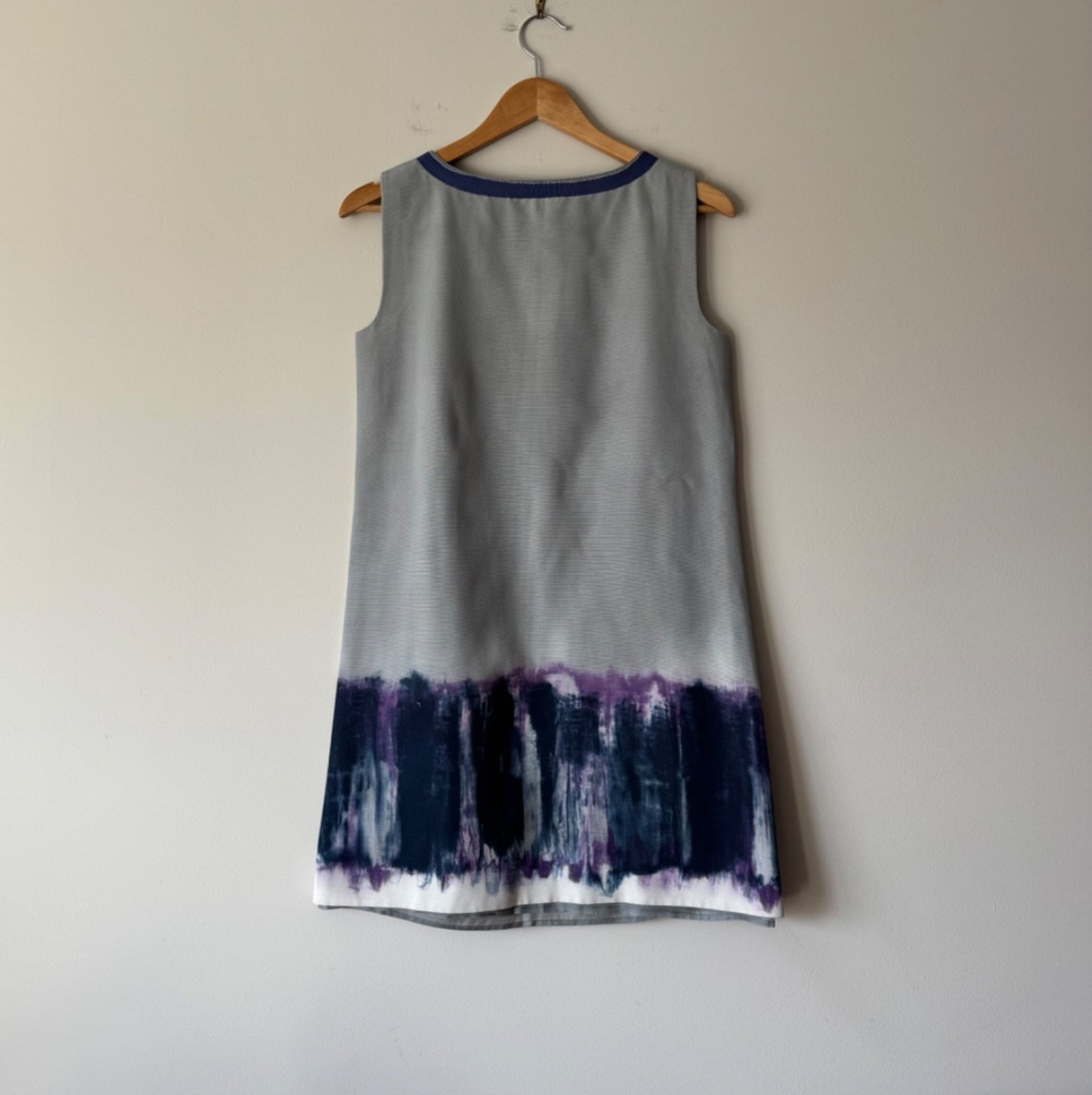Alberta Ferretti Resort 2013 Sleeveless Safari Tie-Dye Pullover Dress US Size 4
