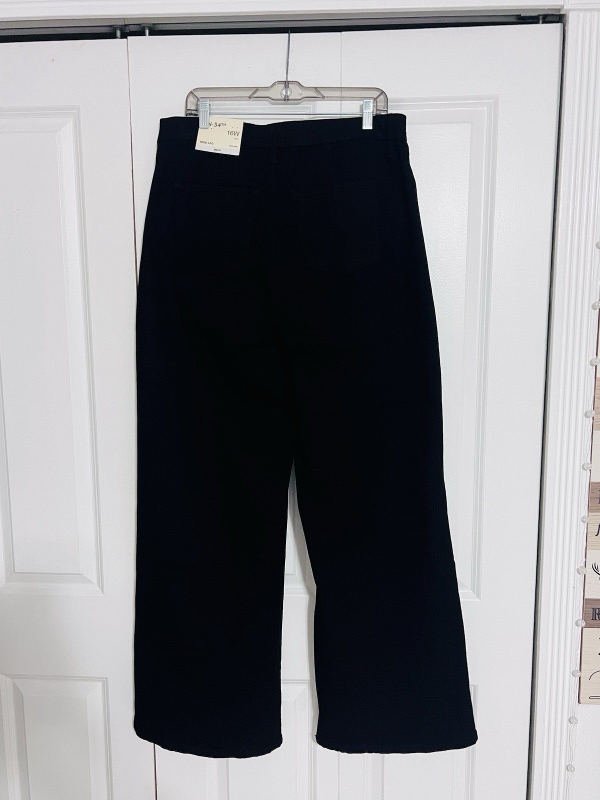 Old Navy Women’s Plus 16W Black Solid Wide-Leg Overalls Pants NWT
