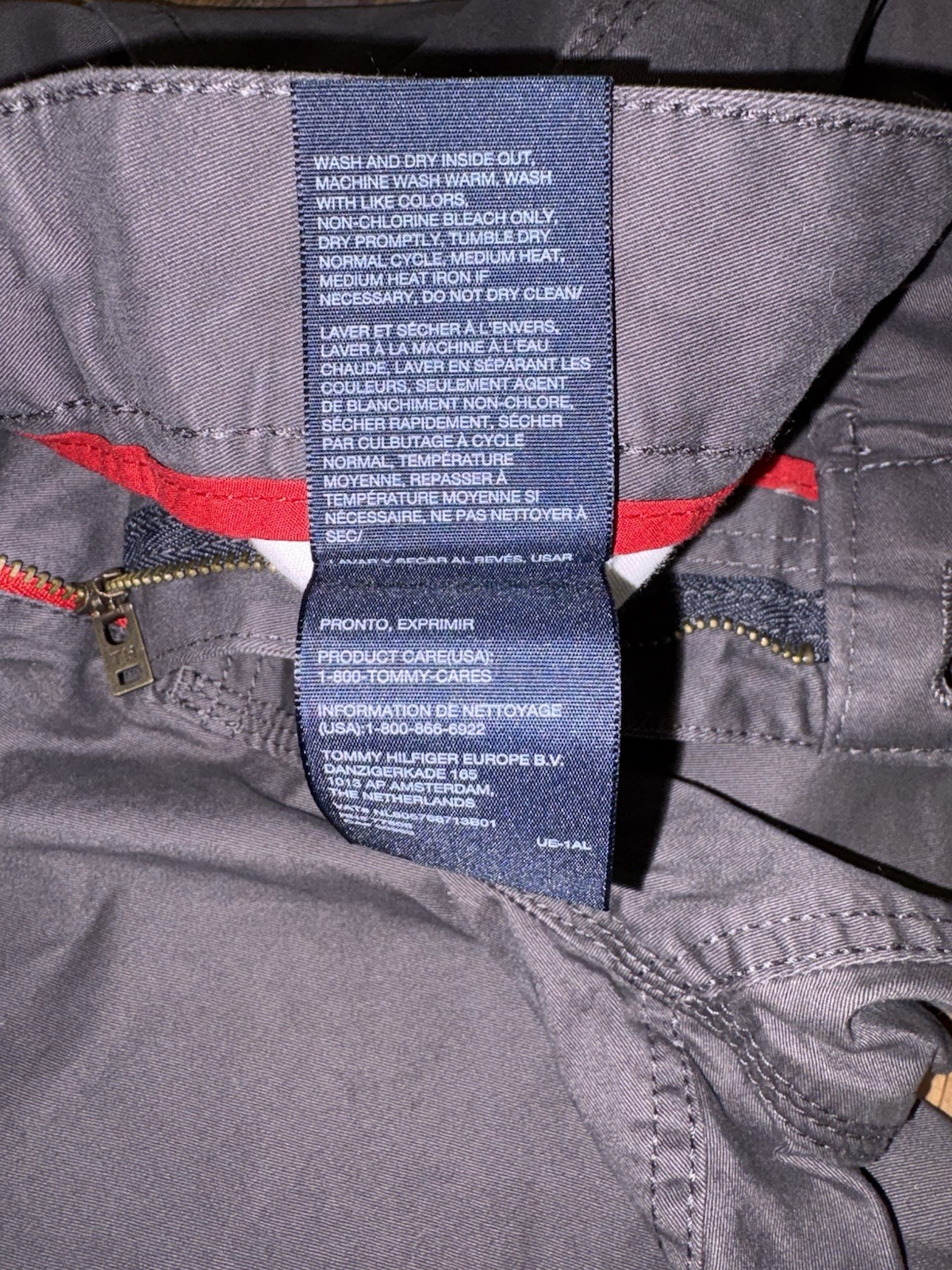 NWT Tommy Hilfiger THFLEX Pants Asphalt Gray Men’s 40×30 78E7891 Chino Pants