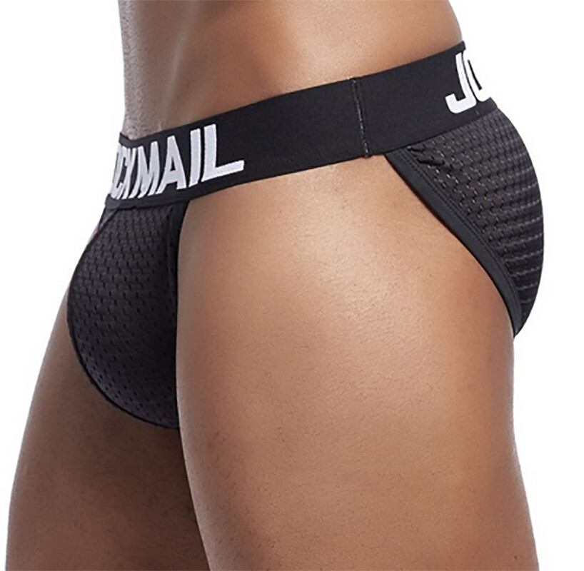 JOCKMAIL Men’s Breathable Mesh Briefs Sexy High Cut Sport Quick Dry Underwear US