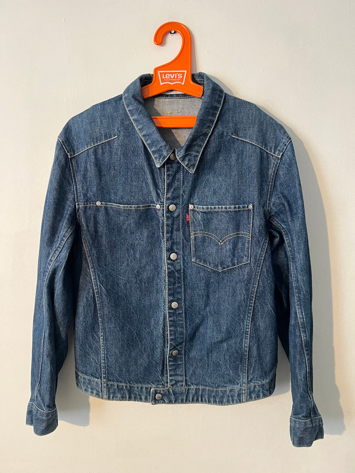 Levi’s Engineered Twisted Jacket M Trucker 41″ Denim Rare LVC-ish Y2K Made 2000