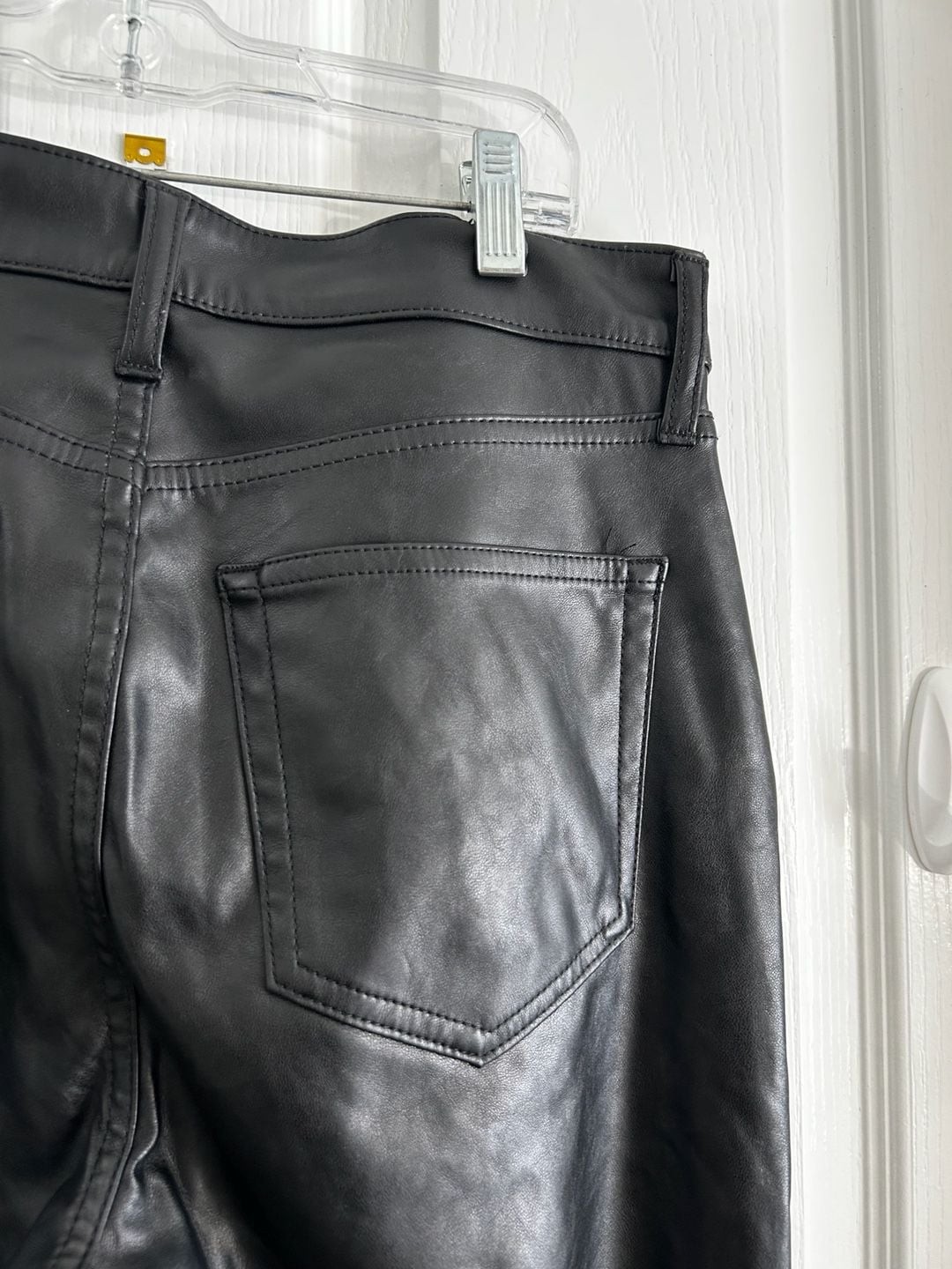 Gap Vintage Slim High Rise Faux Leather Pants Size 30x10R