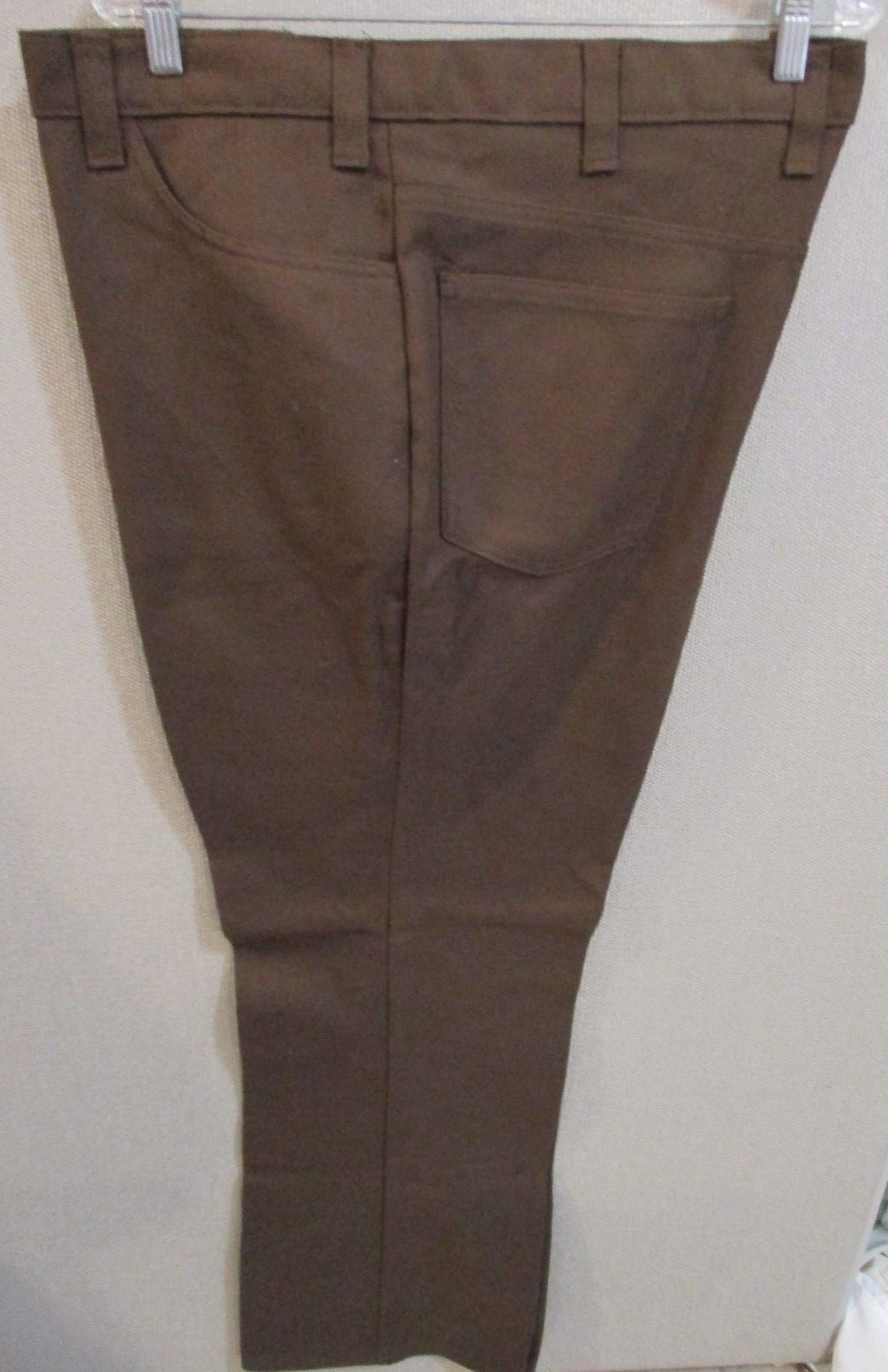 VTG Levis 546 Boot Cut Pants Size 48 X 32 NWOT Poly Cotton Dark Brown
