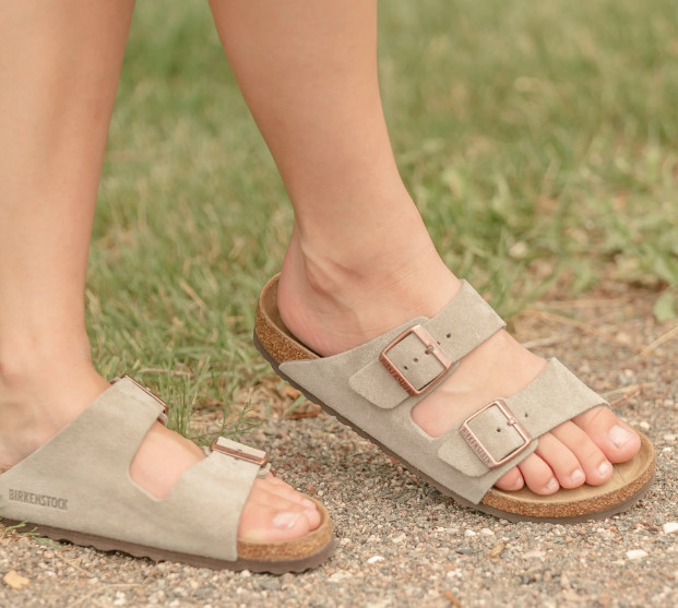 Birkenstock Arizona Taupe Suede Soft Footbed Unisex Sandals Narrow/Wide EU37-45