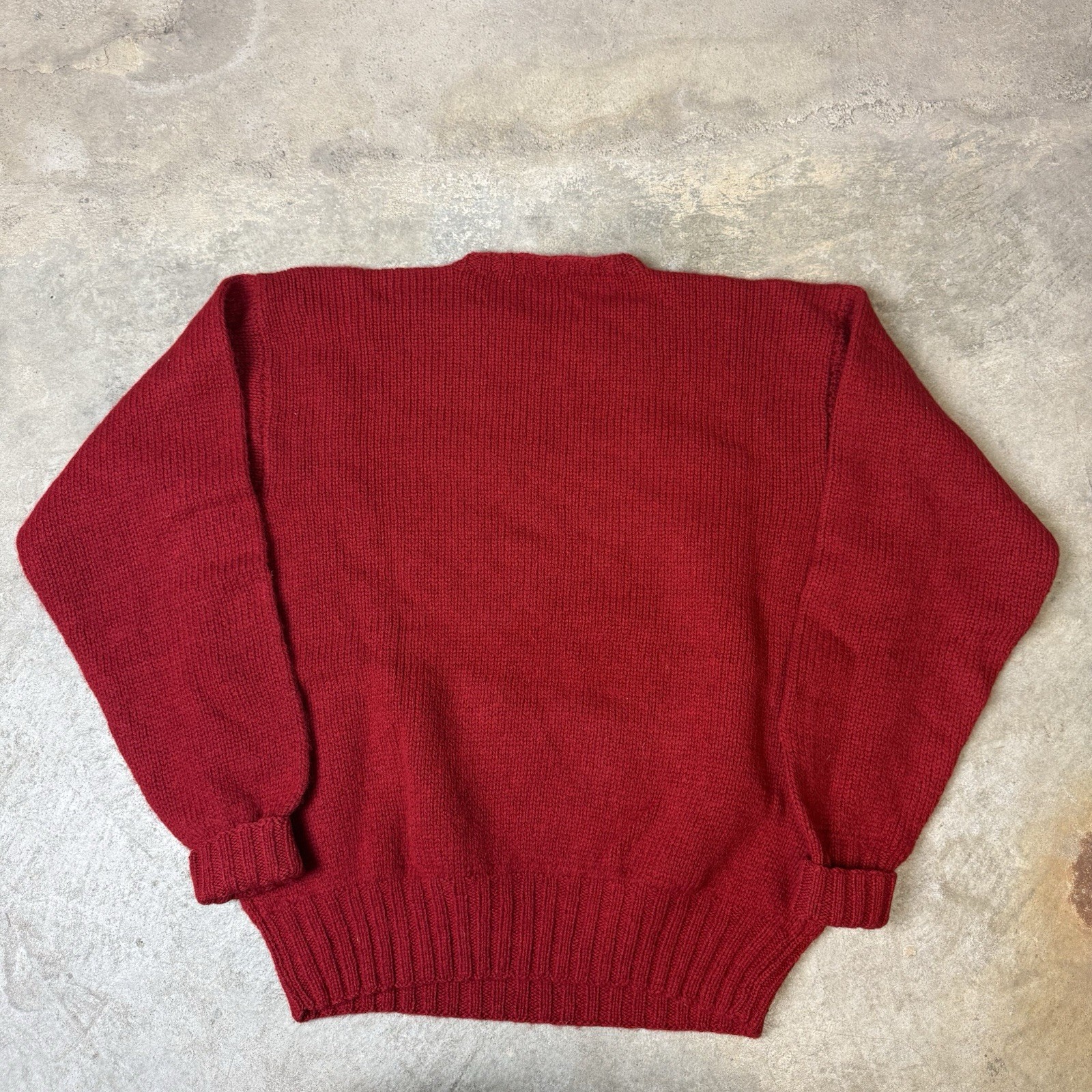 Vintage Polo Ralph Lauren Ski Bear Red Wool Sweater Size Xl fits true to size