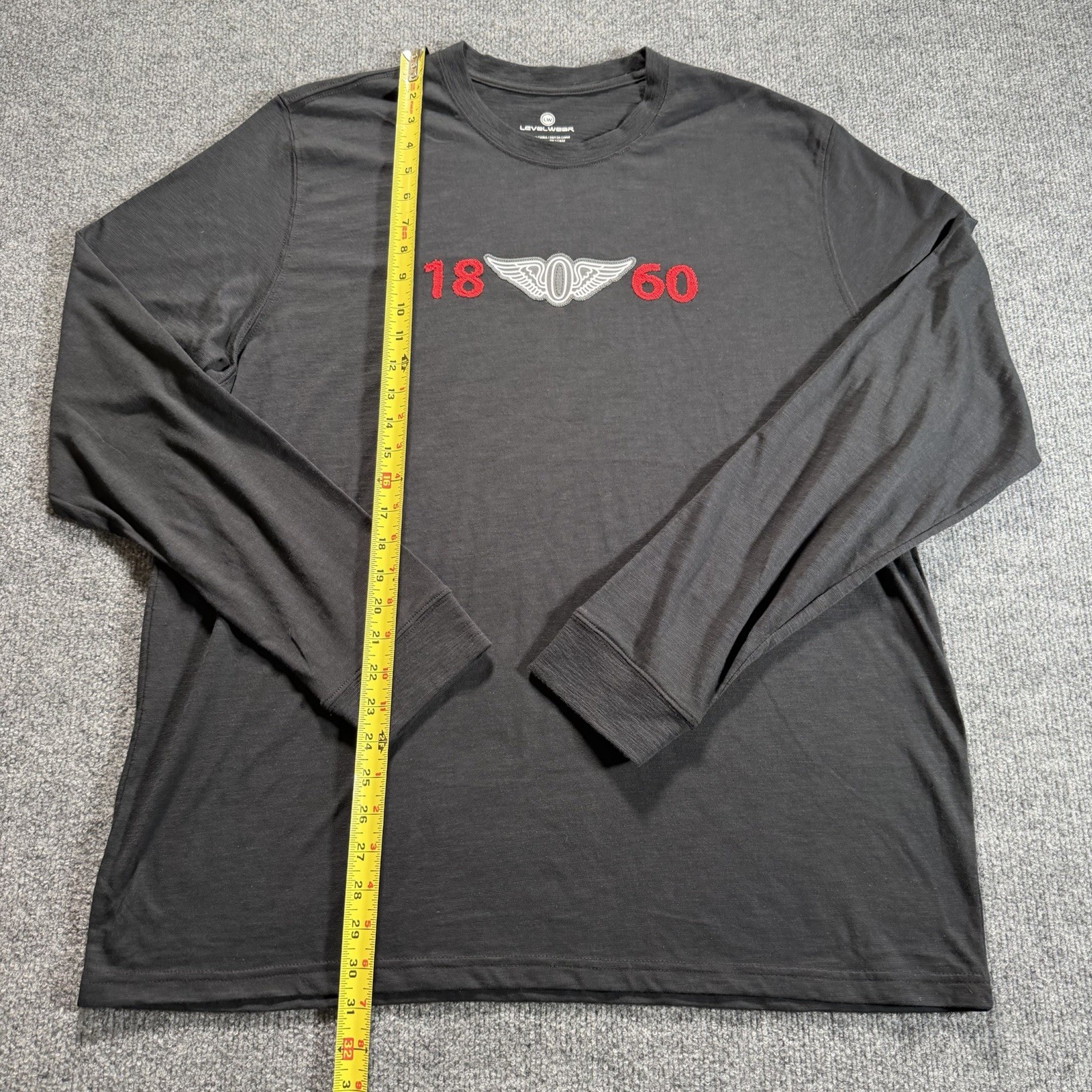 Level Wear 1860 Open Championship Golf Men’s XL Long Sleeve Black