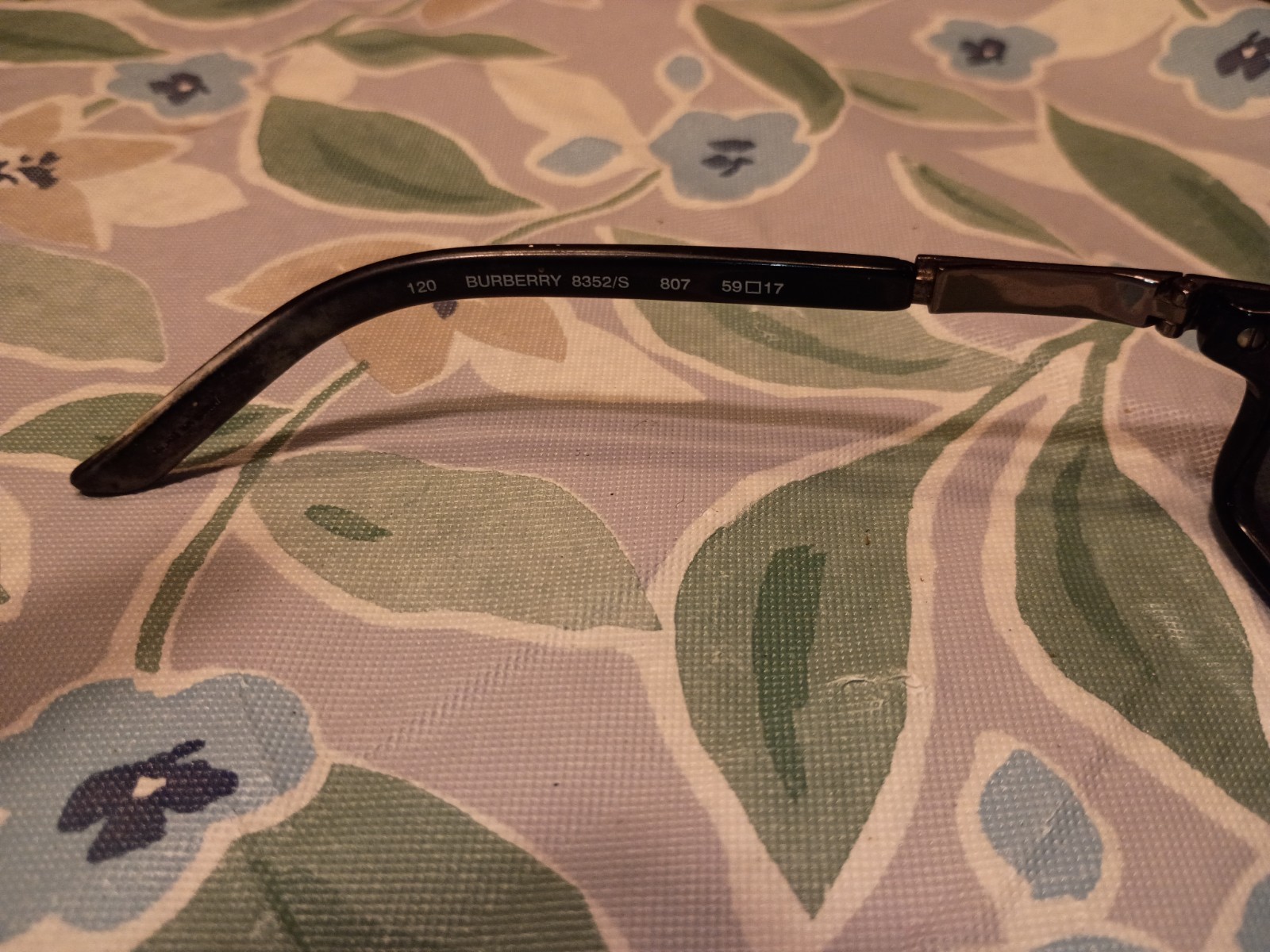 Burberry B 8352/S 807 Sunglasses Black Silver 59-17-120mm