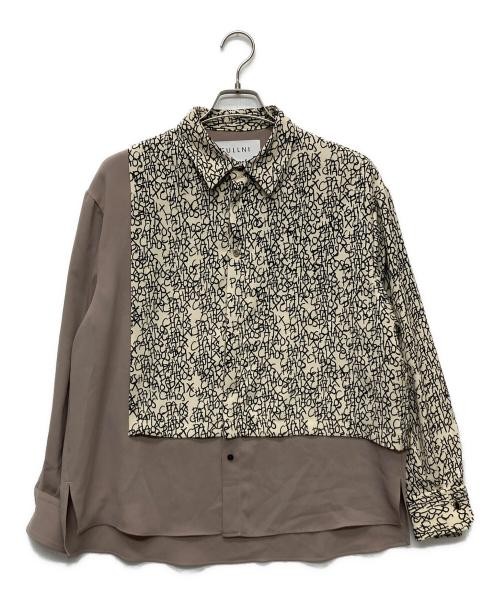 CULLNI × SHAREEF CHAOS Pattern Asymmetrical Layered Shirt/SRF-