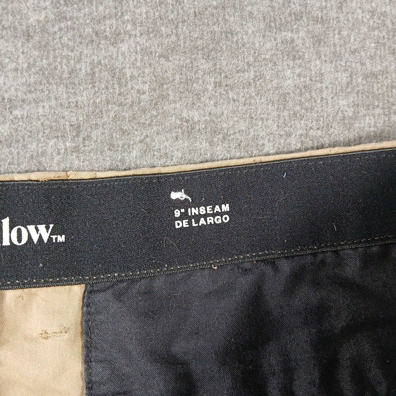Goodfellow & Co Chino Shorts Mens 40 Khaki Tan 9″ Inseam Stretch Quick Dry