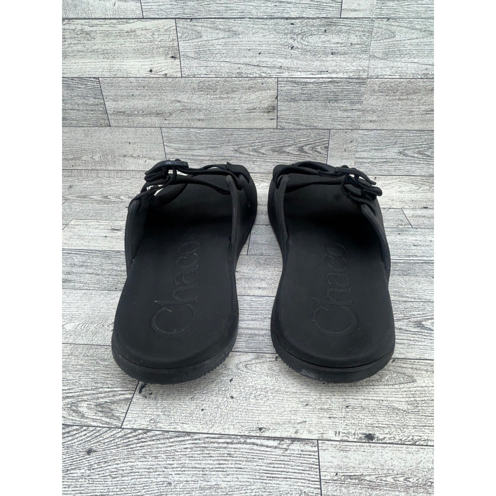 Chaco Chillos Slide Sandals Black Adjustable Z-Strap Sport Recovery Men Sz 10