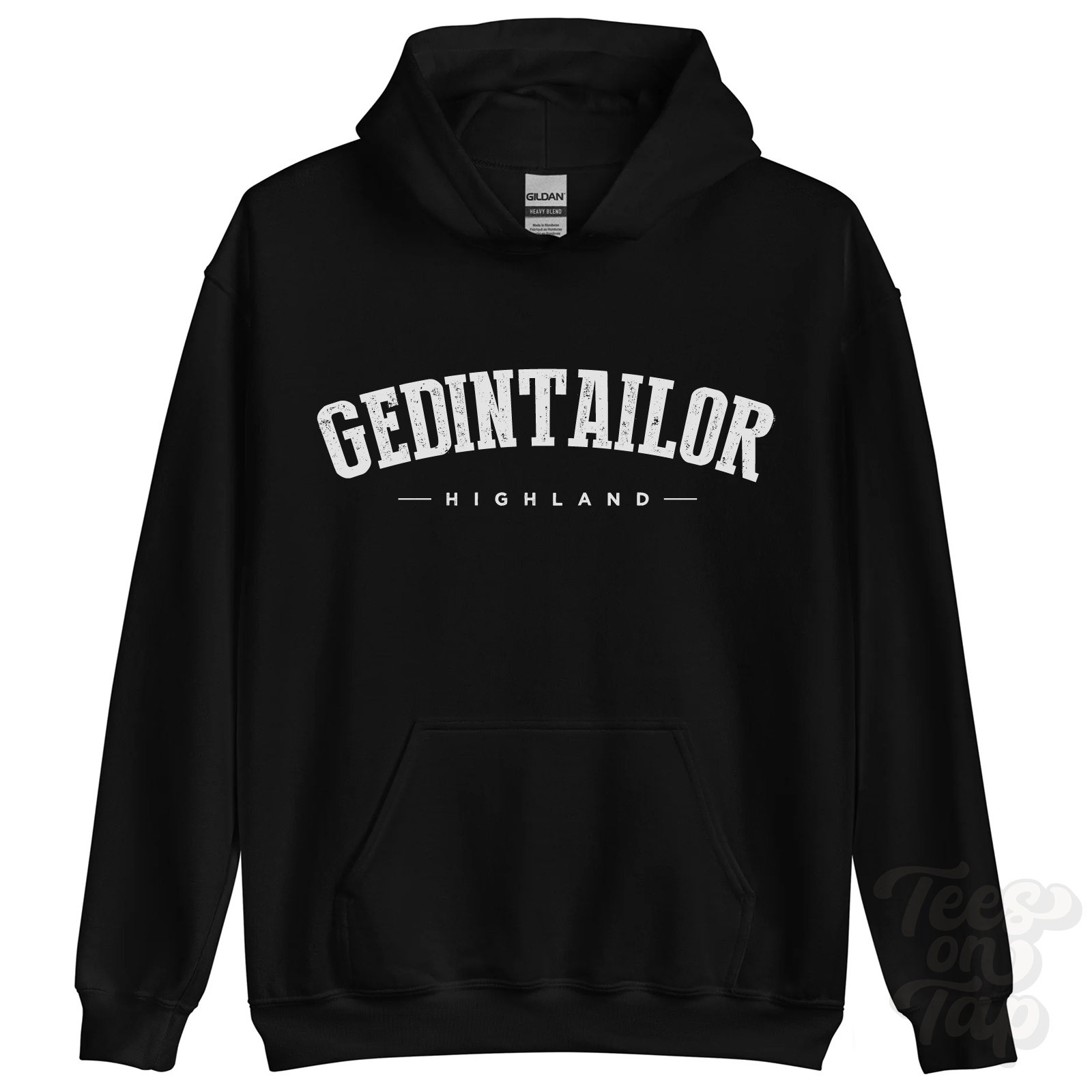 GEDINTAILOR HIGHLAND HOODIE Peinachorrain Sconser Scotland college varsity style