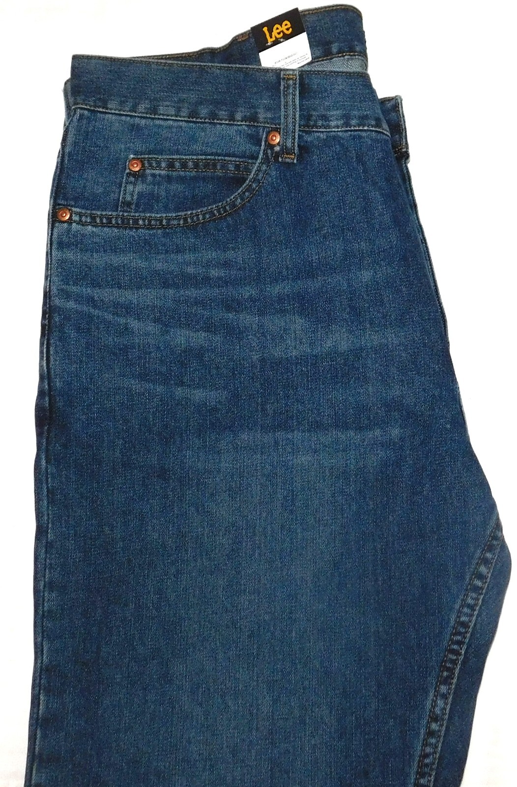 LEE Regular Jeans Straight Leg Regular Seat & Thigh At Waist Lieutenant Blue