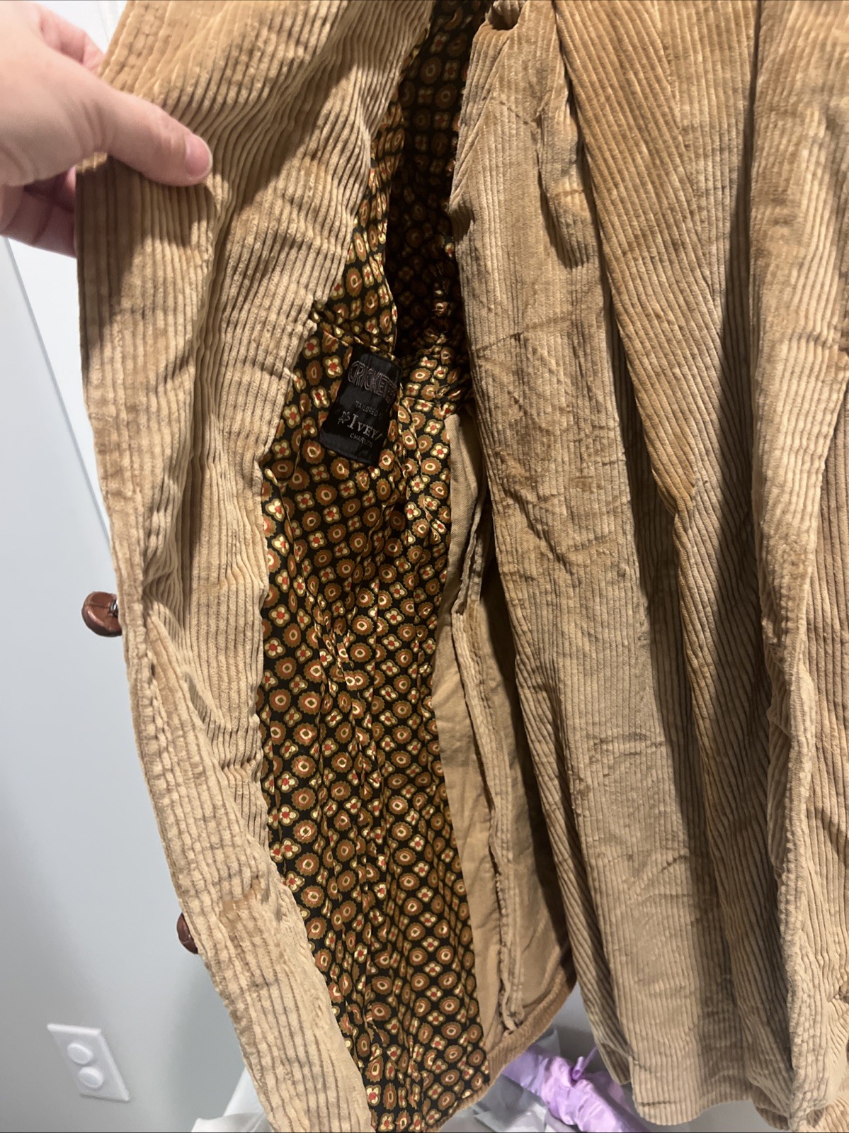 VTG Cricketeer Blazer Mens Corduroy Sports Coat + Pants Themed Party