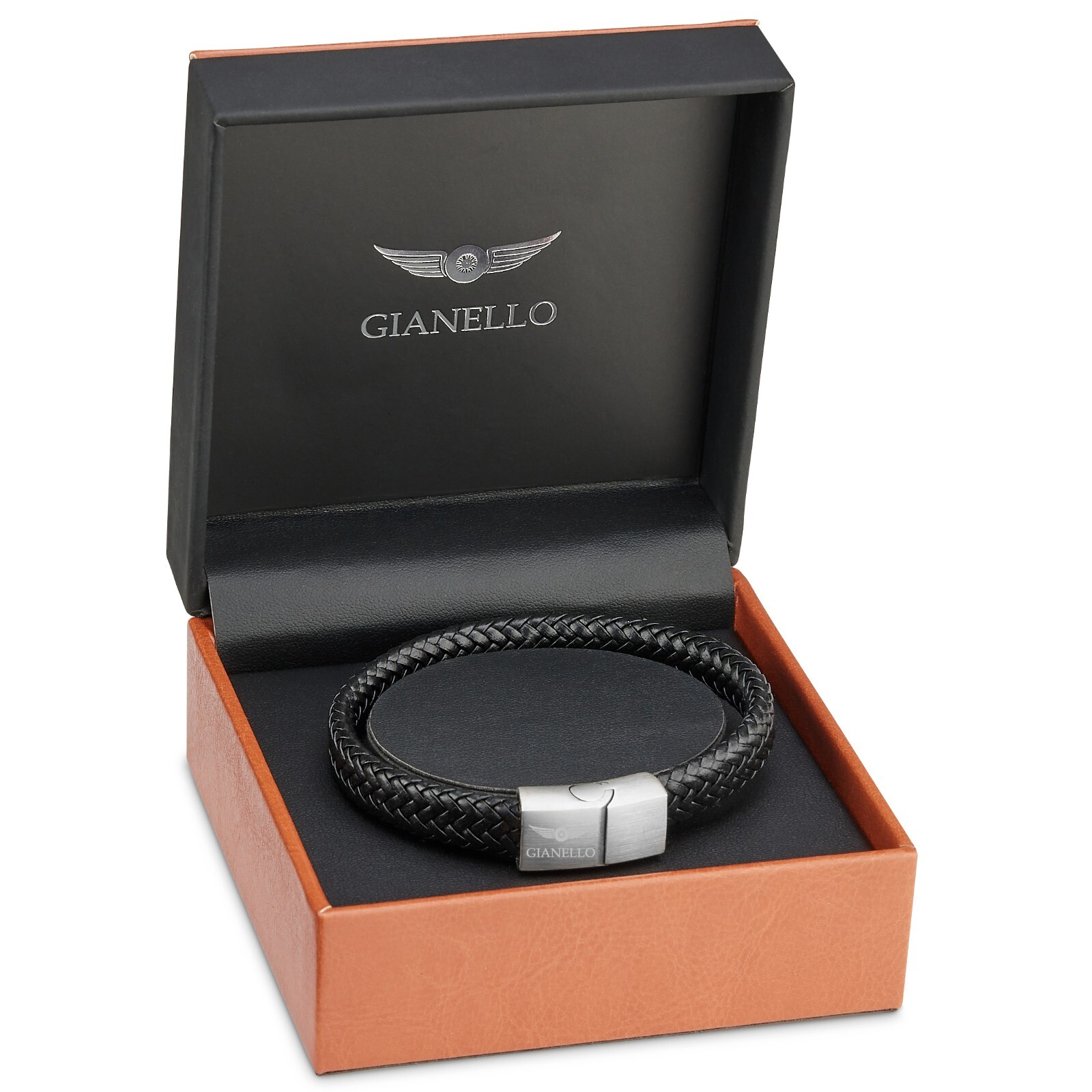 Gianello Handmade Men’s Rope Twist Bracelet (Large-8.5 inch)