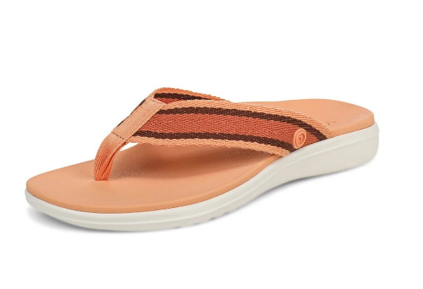 Vionic Beach Indigo Toe Post Sandal, Shell Coral Multi