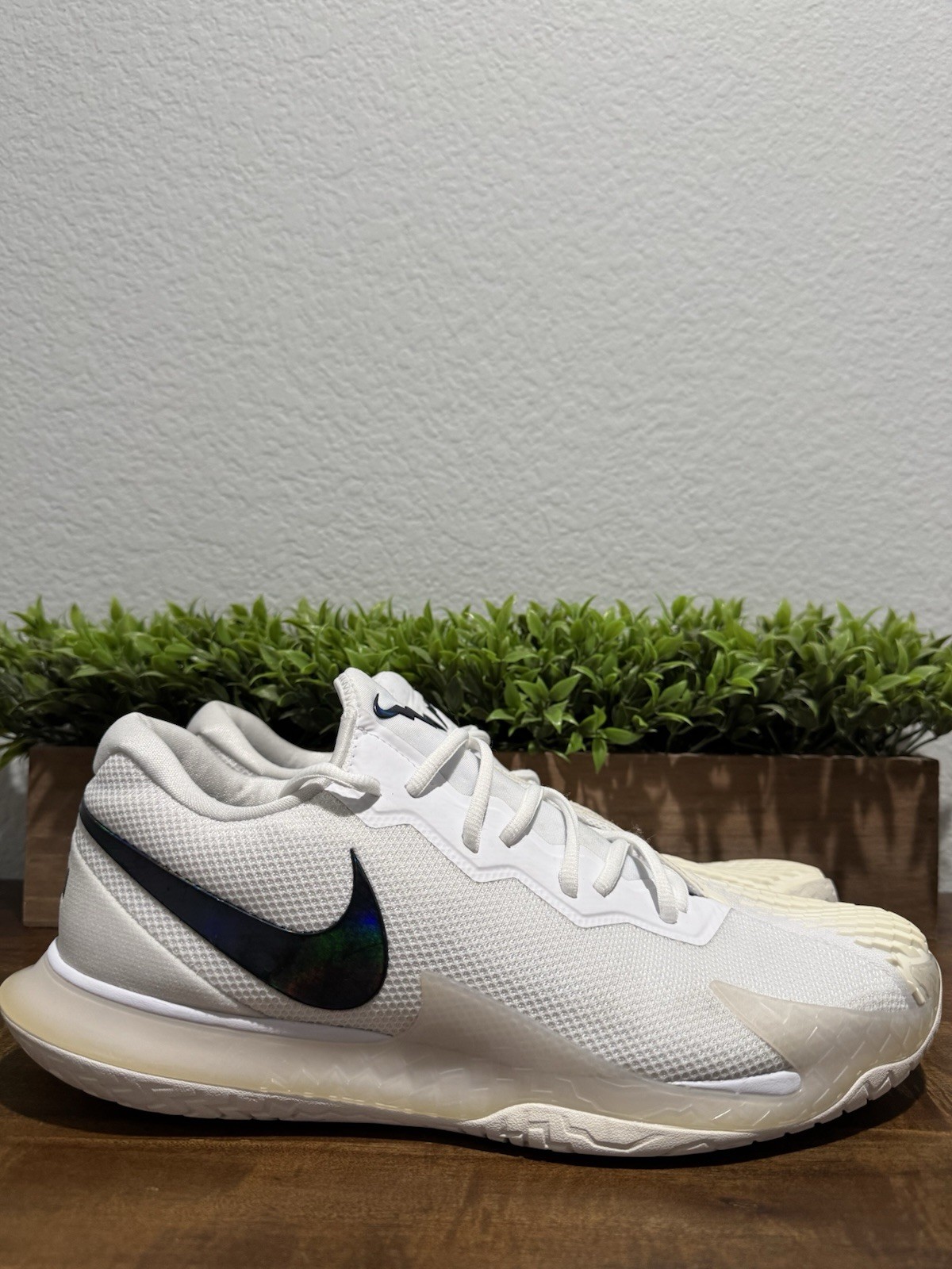 Nike Zoom Vapor Cage 4 RAFA Tennis Shoes White Black DD1579-101 Men’s Size 13