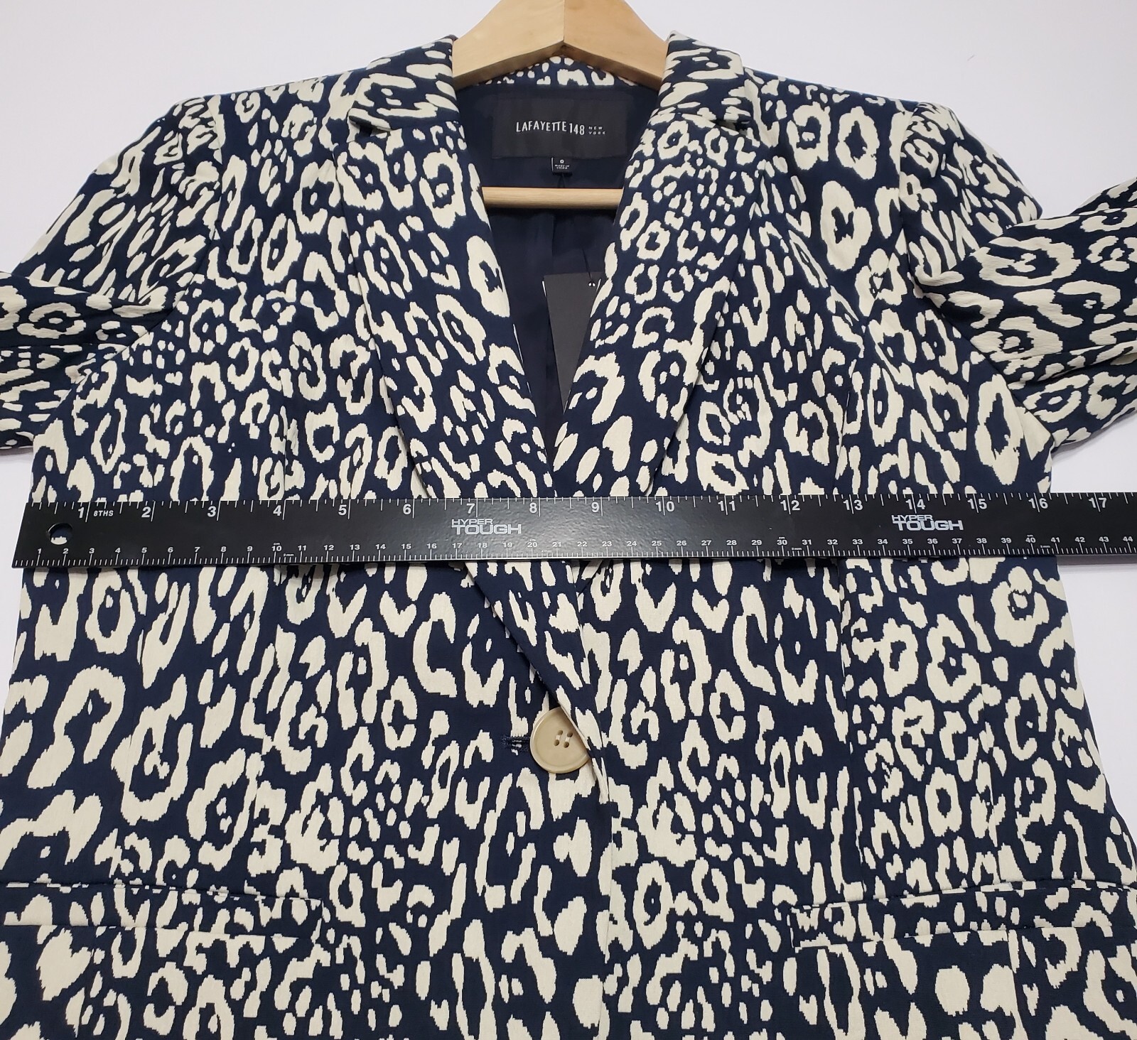 Lafayette 148 New York Leopard Print Tailored Blazer Career Jacket Sz NWT $598
