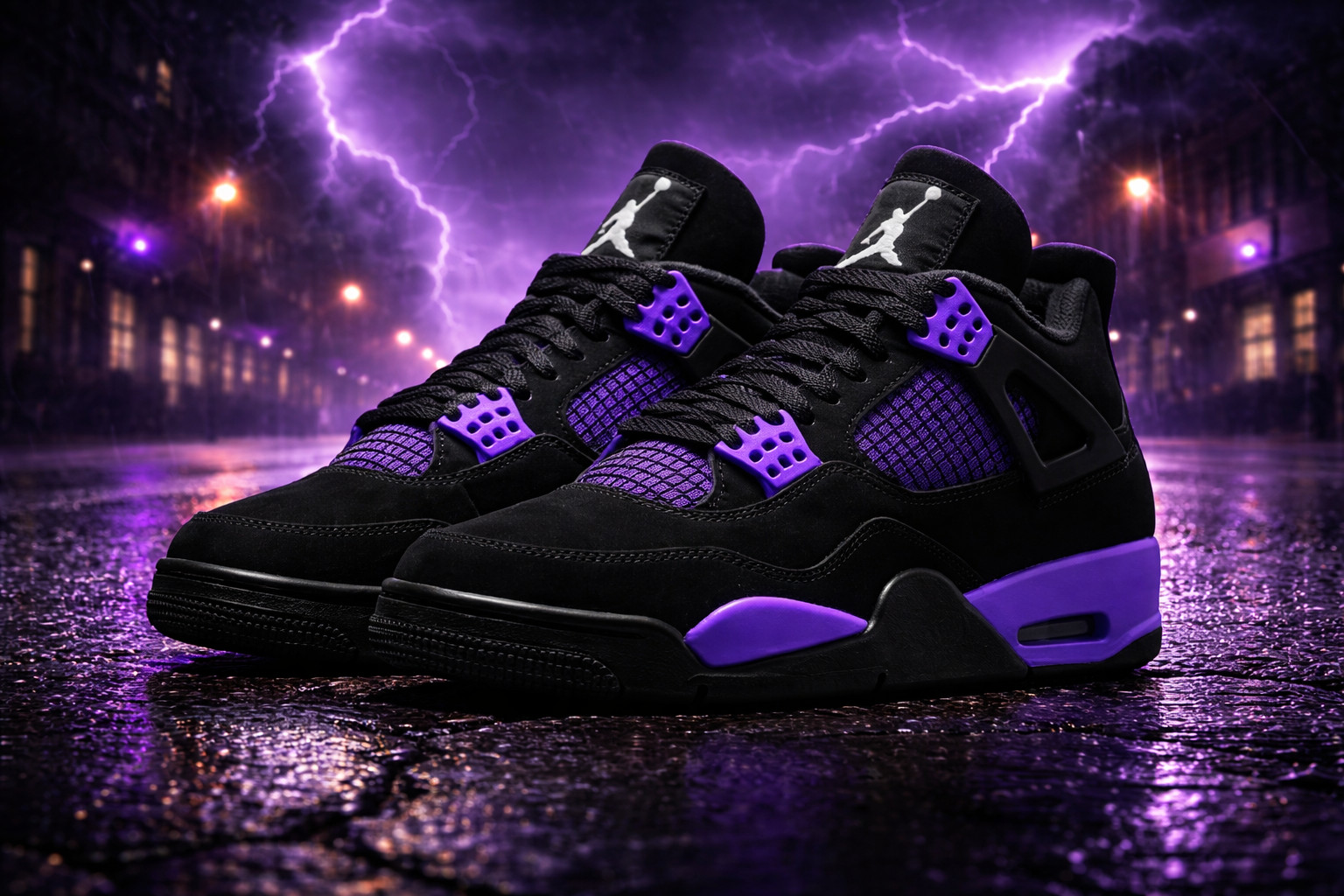 MEN – Size US Jordan 4 Purple Thunder New CT8527-018