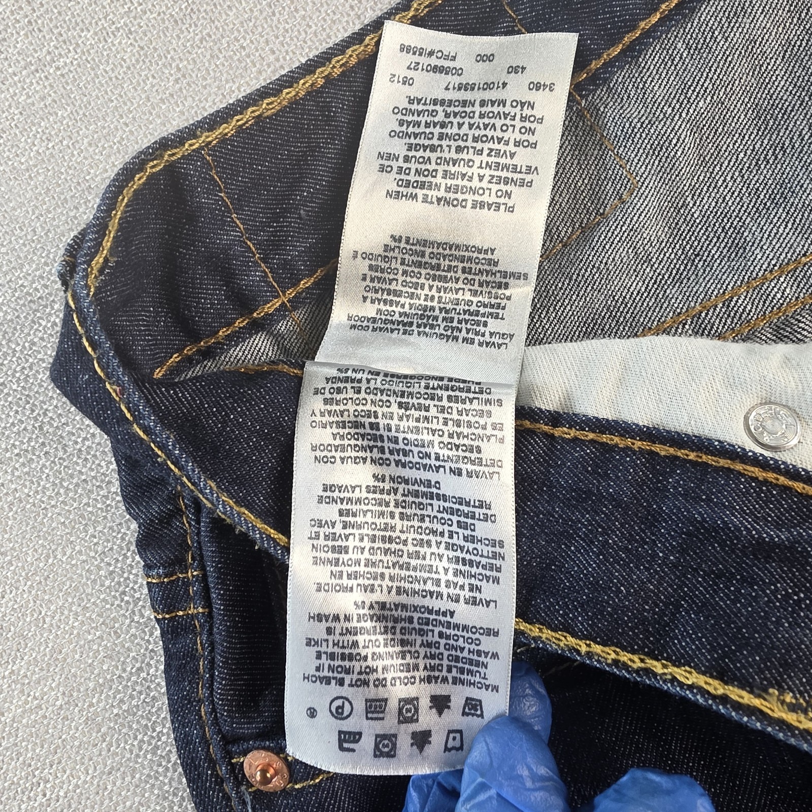 Levi’s 569 Loose Straight Men’s Jeans Dark Indigo Wash Blue Denim 34×34
