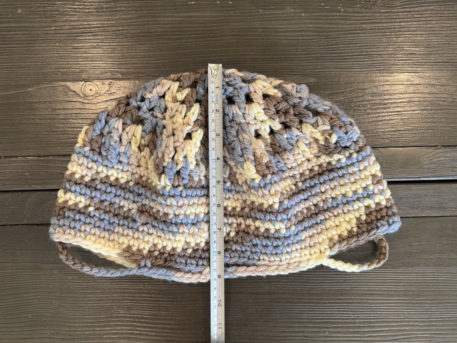 Hand-Crocheted Oversized Multi-Functional Boho Hat Mrket Tote Home Utility Cover