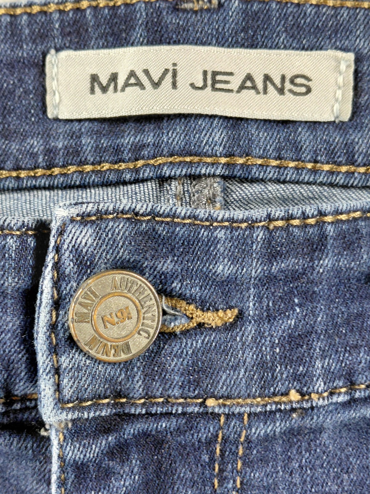 Mavi Men’s Jeans Size 33×30 Blue Jake Slim Straight Leg Stretch Mid 29″ Denim
