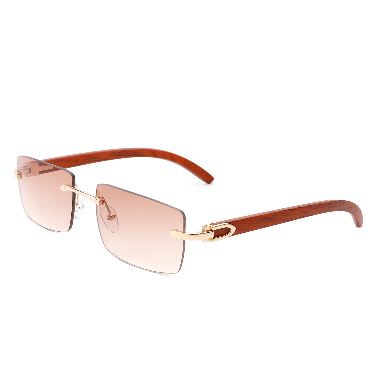 Rectangle Rimless Hip Hop Sunglasses Retro GAFAS Fashion Women Men Tinted SHADZ