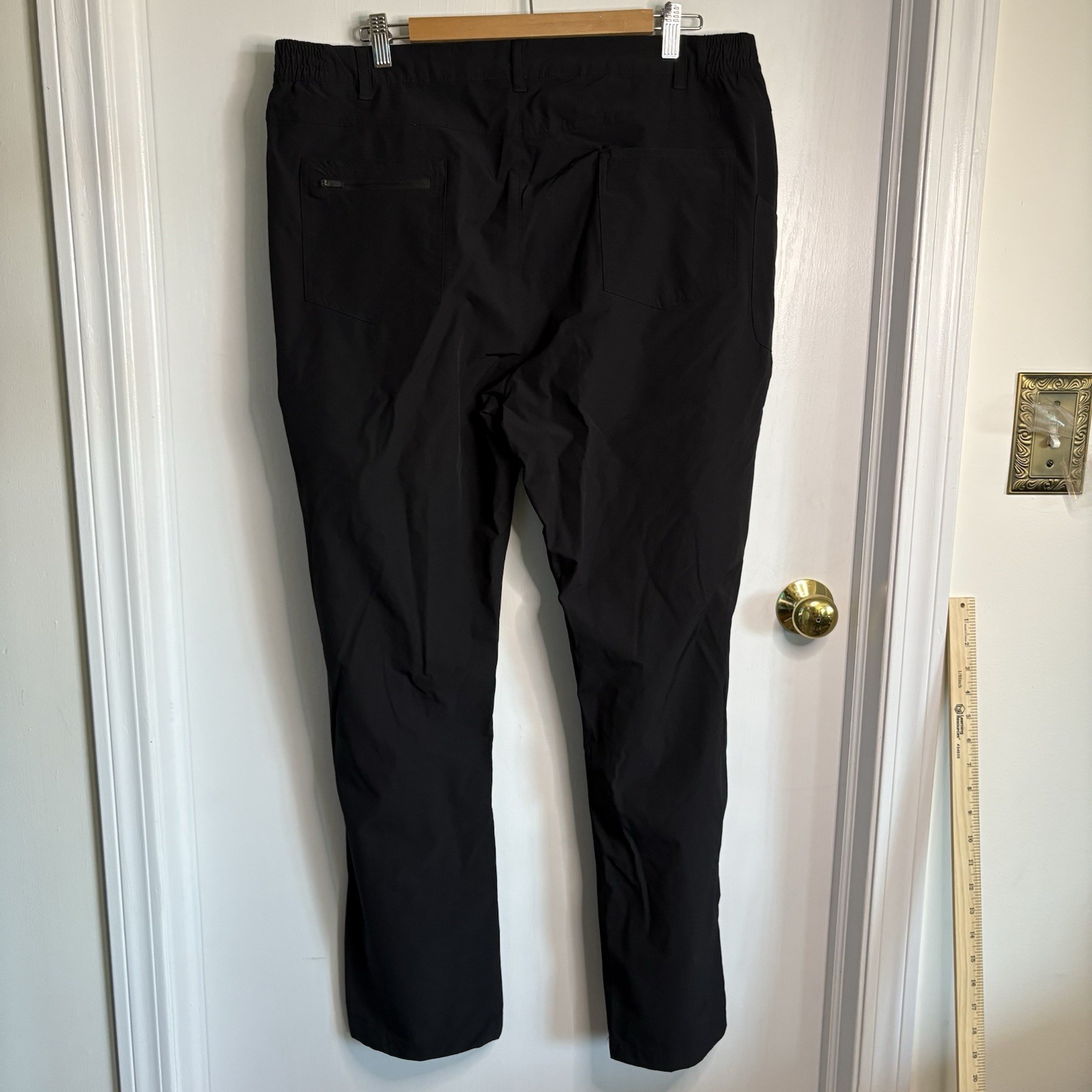 Apricoat Black Polyamide Elasthane Stretch Pants Straight Size 38 Adventure