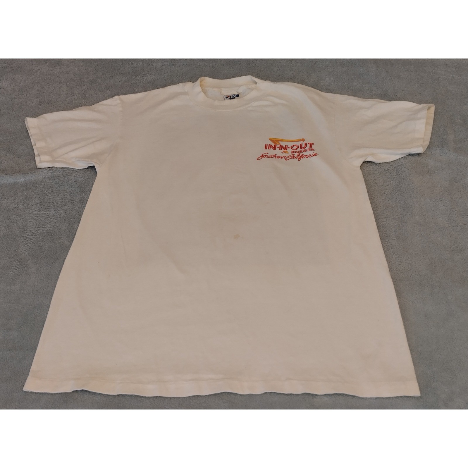 1991 In-N-Out Burger Classic Car T-Shirt Mens Large White Single Stitch