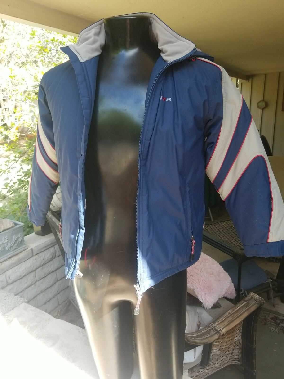Five Aluminum Muinimum hoodie Jacket size 146/152 Blue with grey. Small