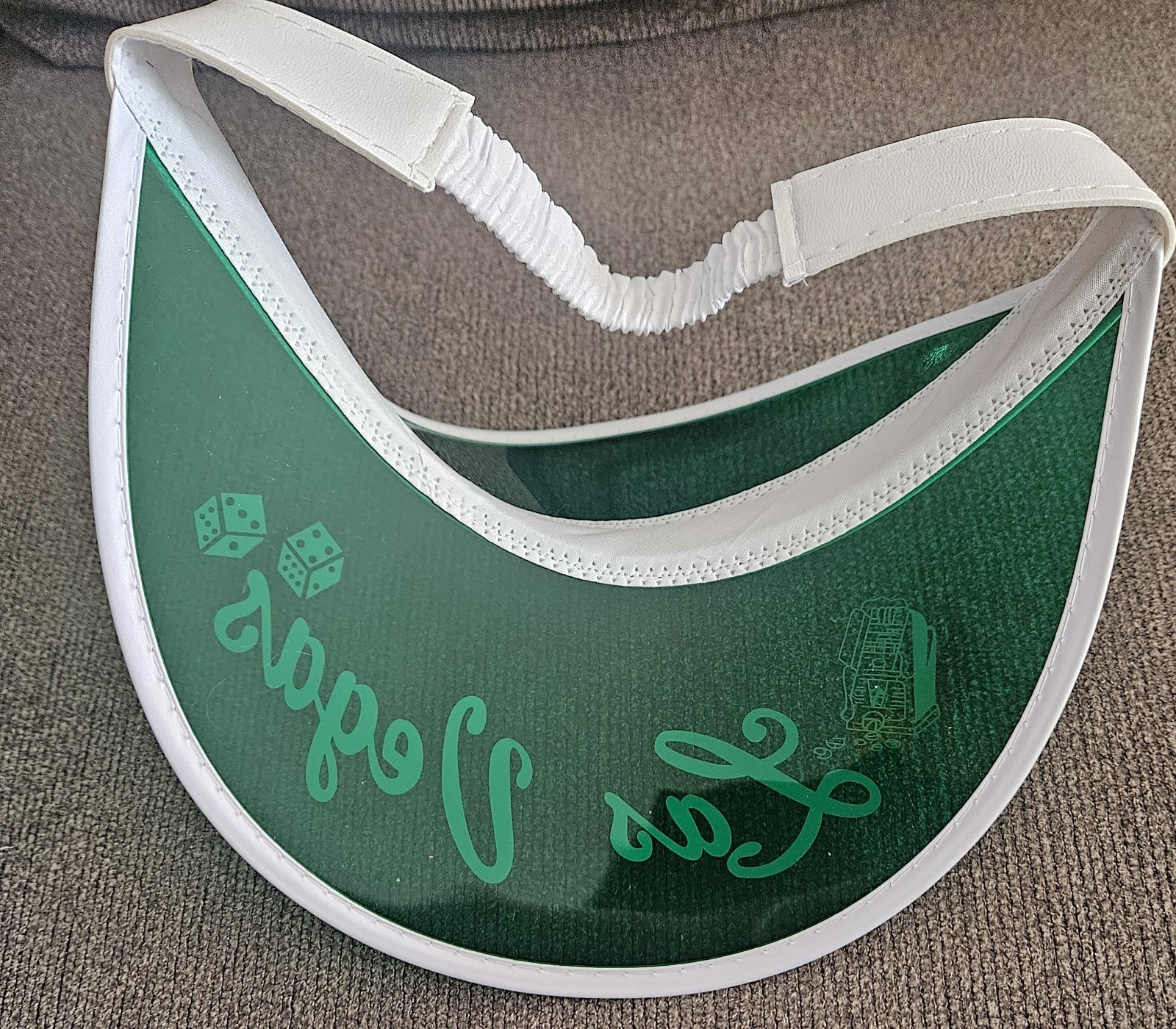 FEAR LOATHING LAS VEGAS POKER VISOR GONZO Hunter S Thompson Green Dealer RARE!🃏