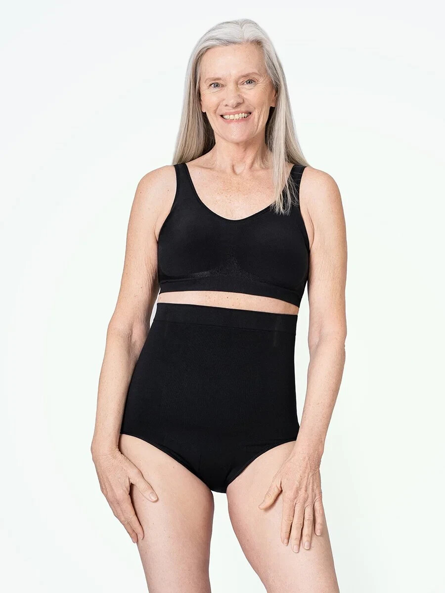 Empetua by Shapermint M/L Black All Day Every Day High Waisted Shaper Panty NWOT
