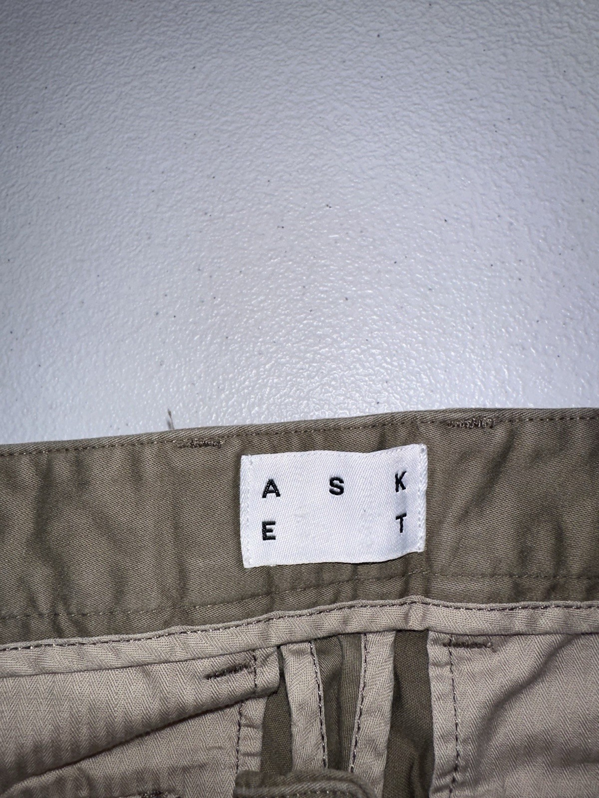 Asket The Chino Pants Men’s 28X30 Act 28X29 Slim Fit Tan Cotton Stretch Portugal