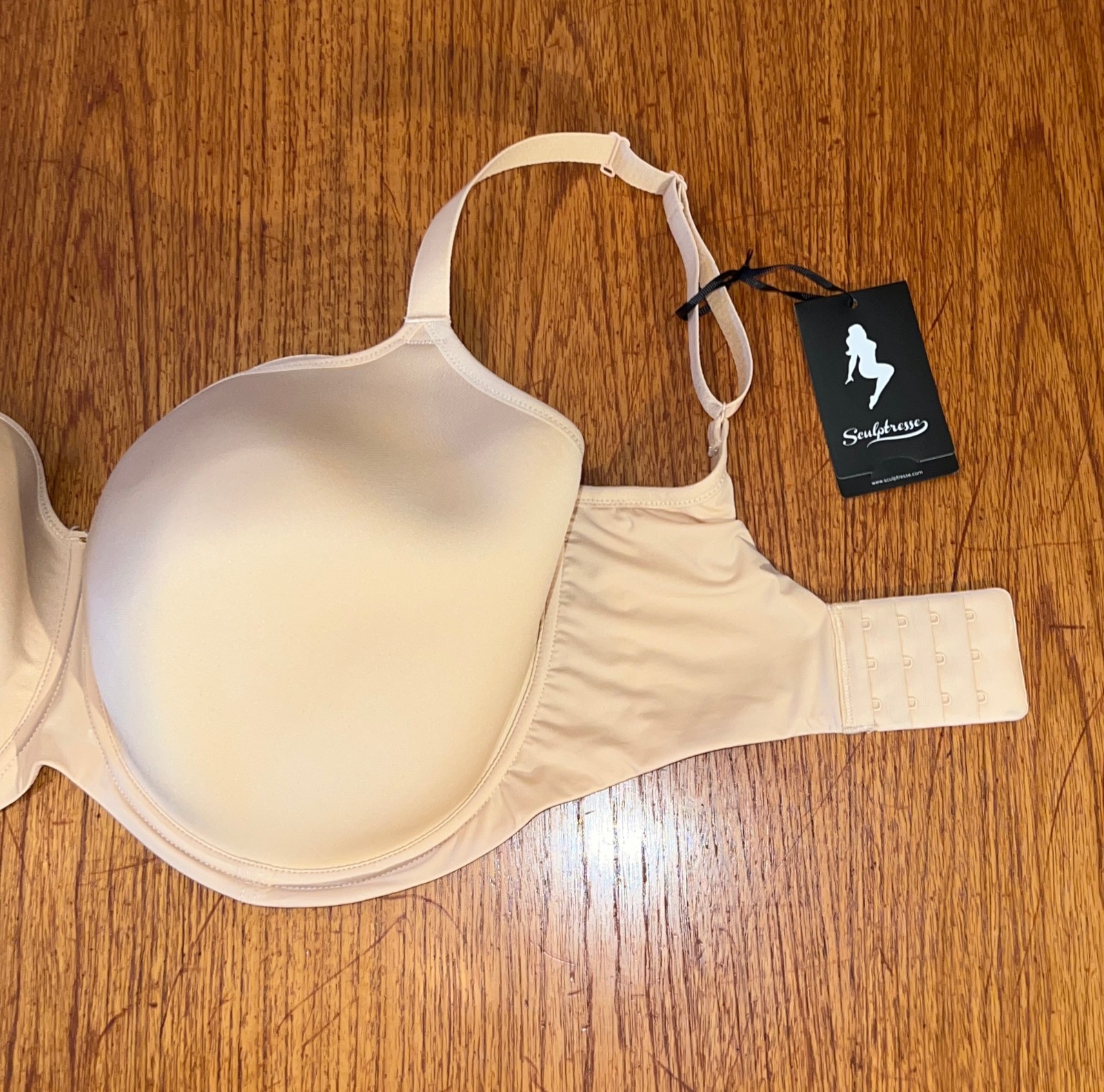 NWT! Sculptresse Elegance 10401 Smooth Molded Spacer T-Shirt Bra In Honey, 36HH