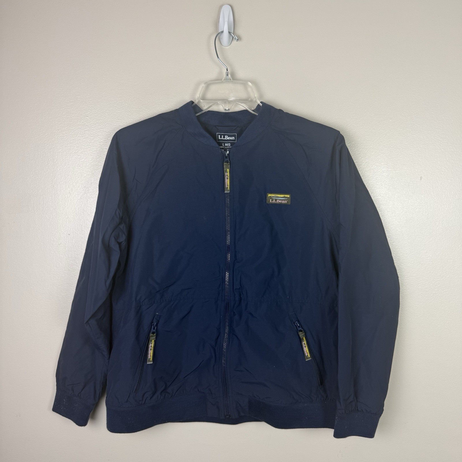 L.L. Bean Women Size Large Regular 3-Season Bomber Jacket Navy