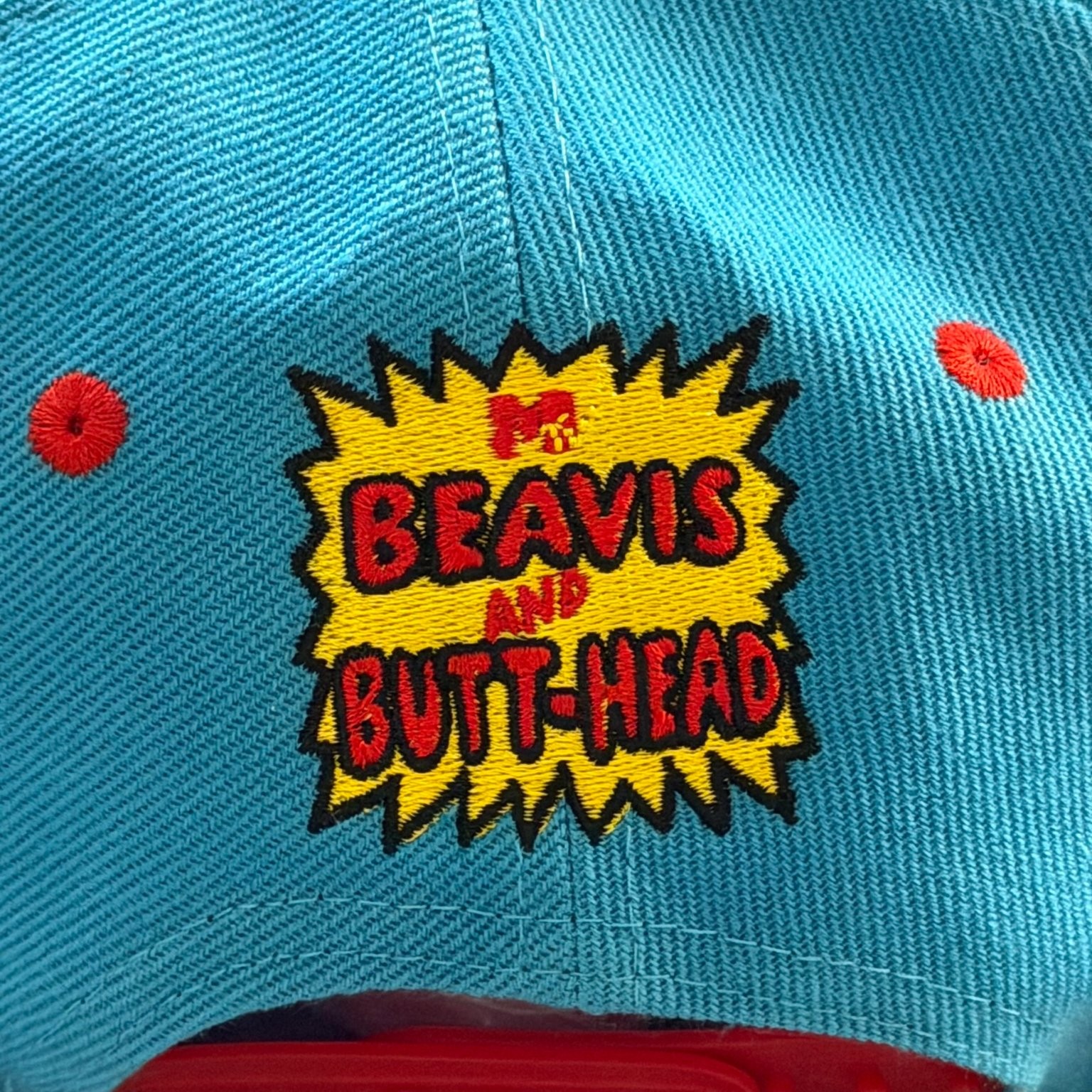 Nostalgia Co Beavis and Butt-Head Snapback Hat Men’s One Size Blue MTV