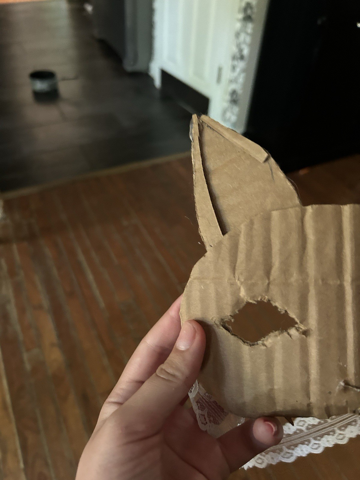 Homemade Mask Base Cat Or Bunny Made Of Cardboard DMM Me On Here!