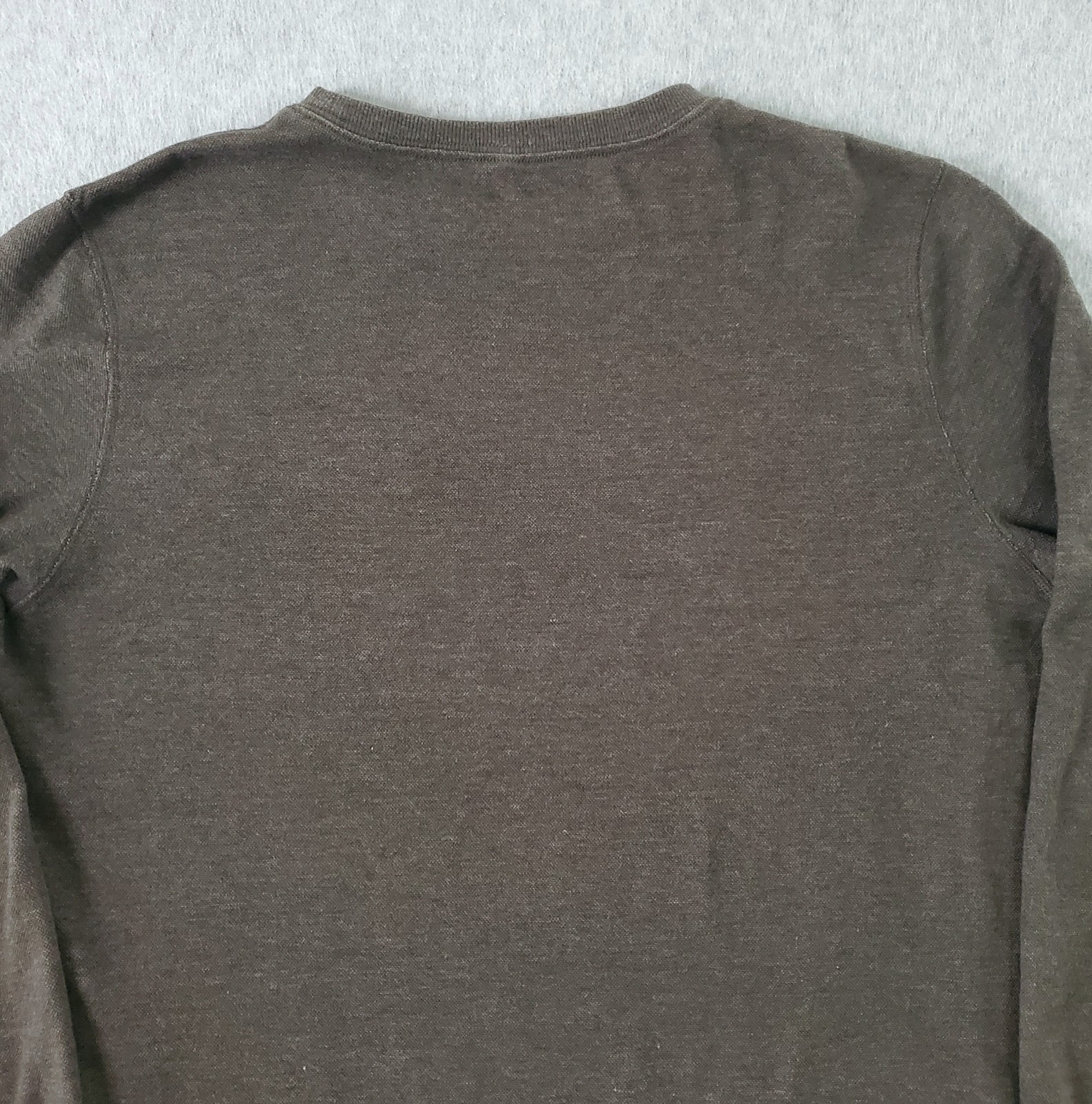 Vuori Jeffreys Sweatshirt Mens Medium Pullover Zip Pocket Brown Crew Neck V218