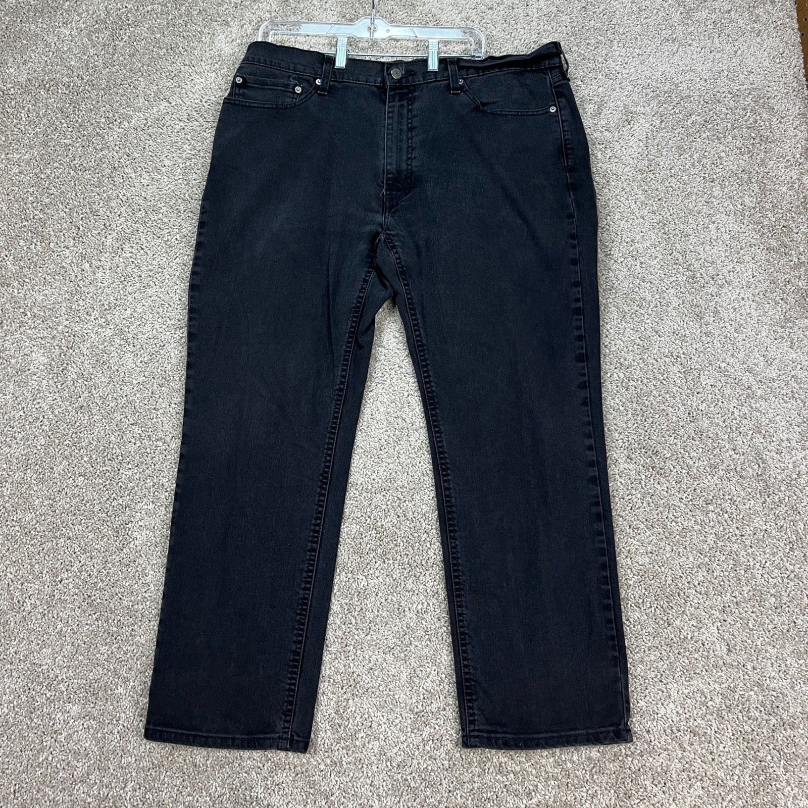 Levi 541 Jeans Mens 38×30 Black 5 Pocket Stretch Denim Twill Athletic Taper EUC