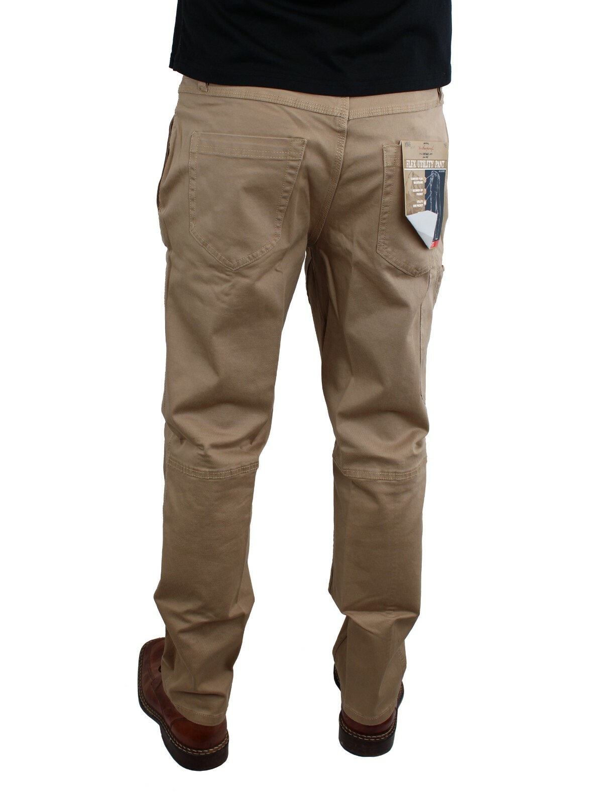 Original Weatherproof Vintage Men’s Flex Utility Pants Straight Fit, 6-Pockets