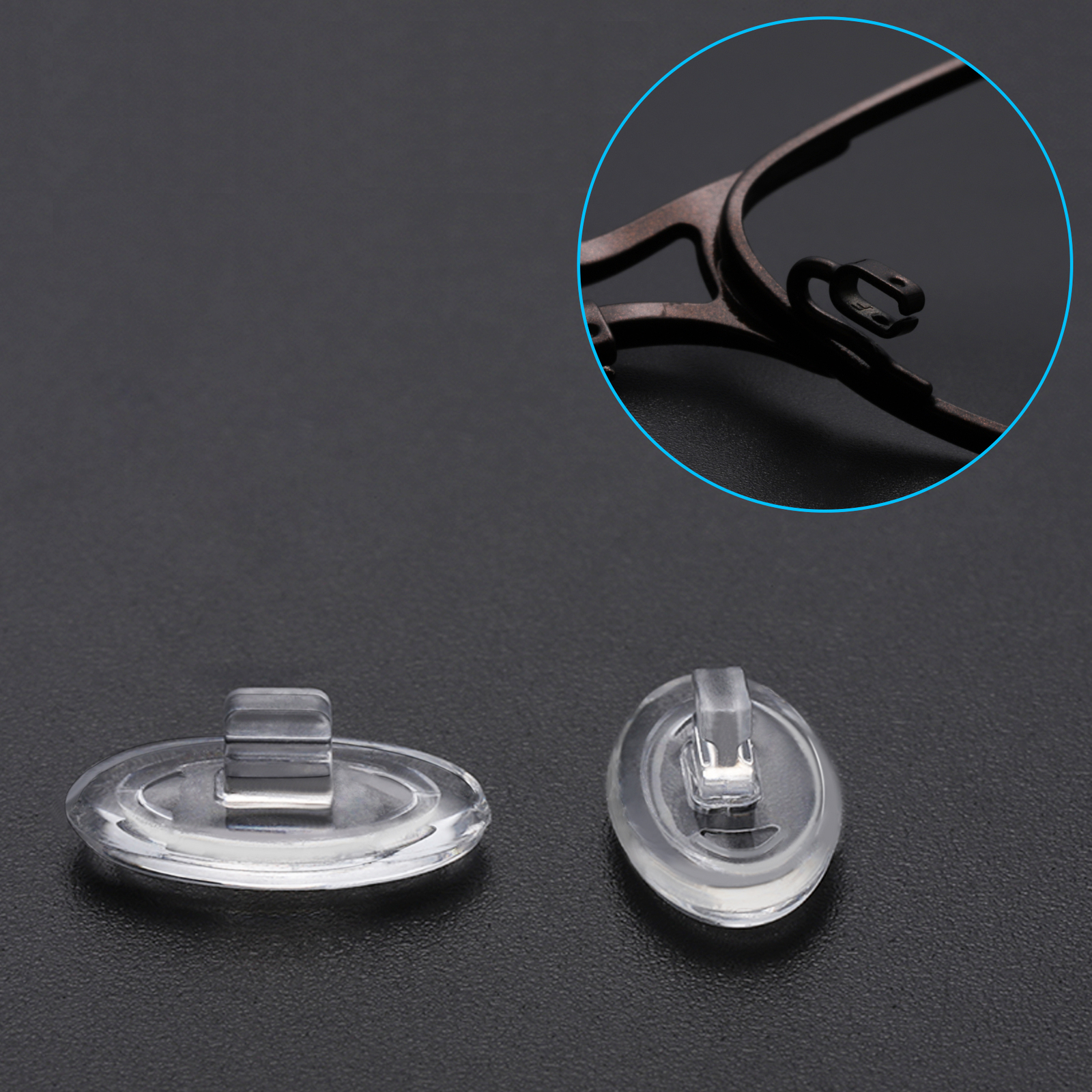 Silicone Replacement Crystal Clear Nose Piece For-Oakley Wingspan/ Dart