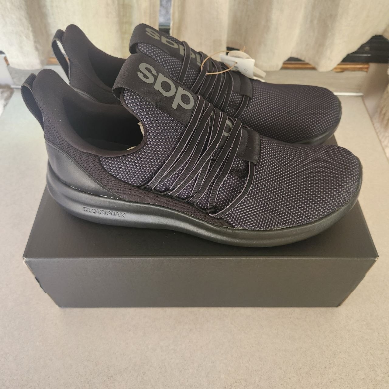 Adidas Men’s Lite Racer Adapt 7.0 Shoes – Black/Grey – Sizes 8-12 -FREE Shipping