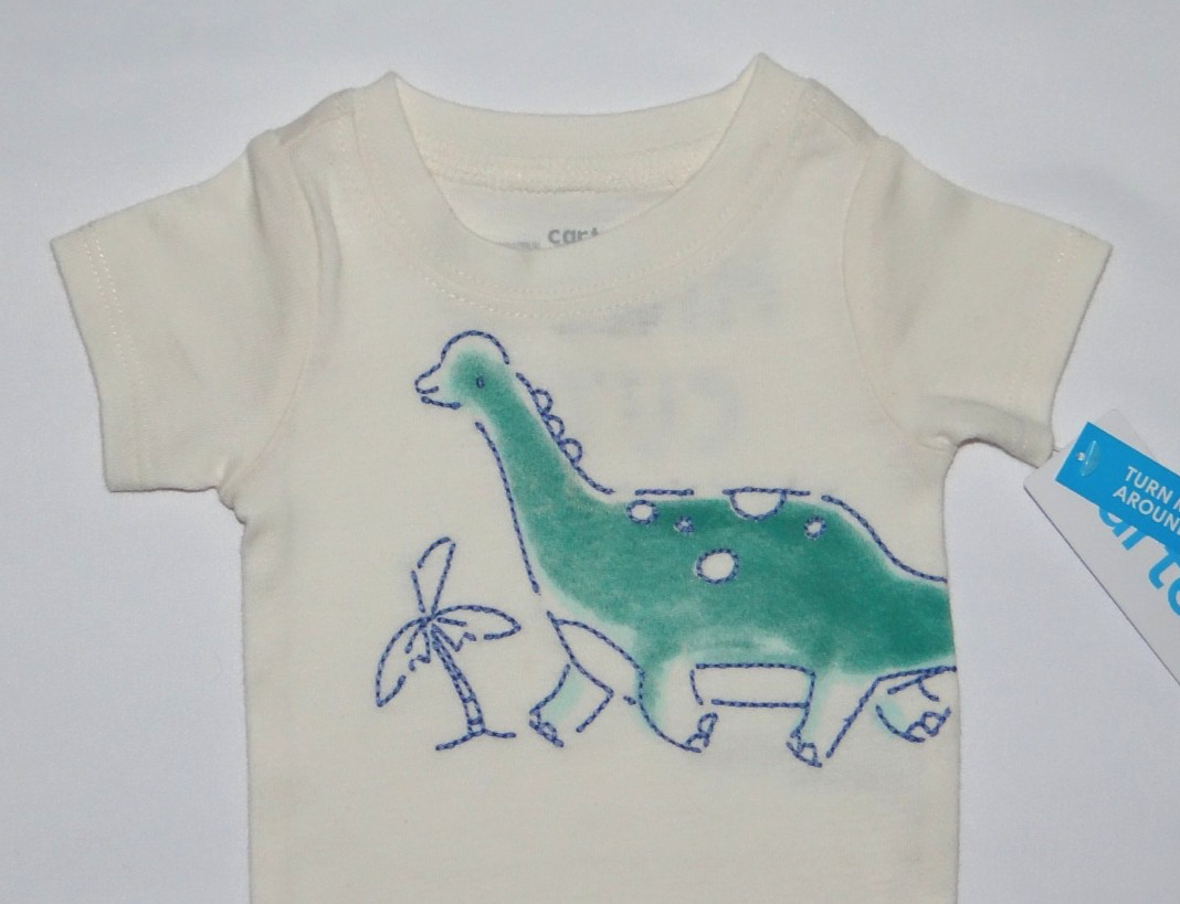 Baby boy clothes, 12 months, Carter’s 2 piece Dino set/ SEE DETAILS ON SIZE~