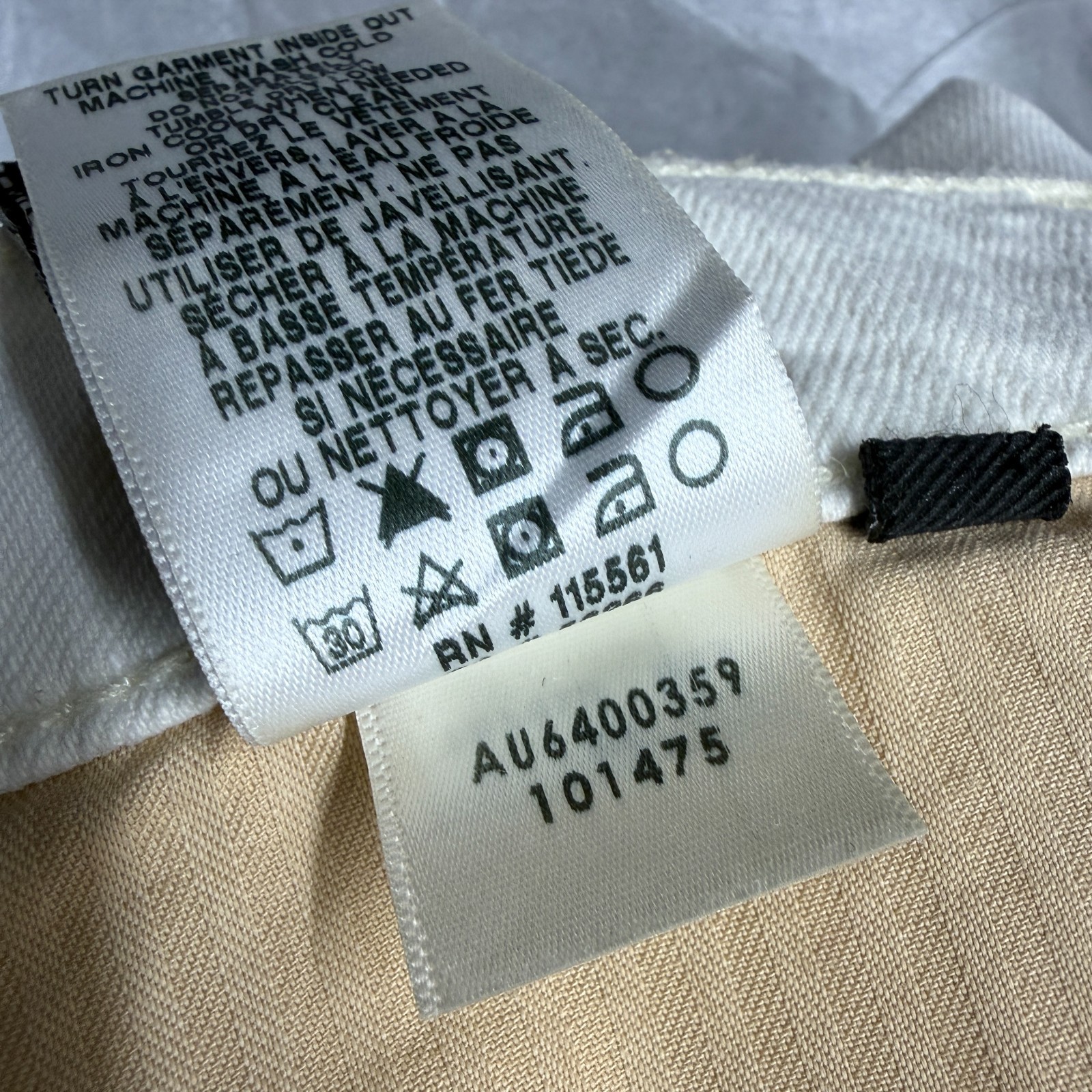 7 For All Mankind Ginger Wide Leg Trouser Jeans White 31