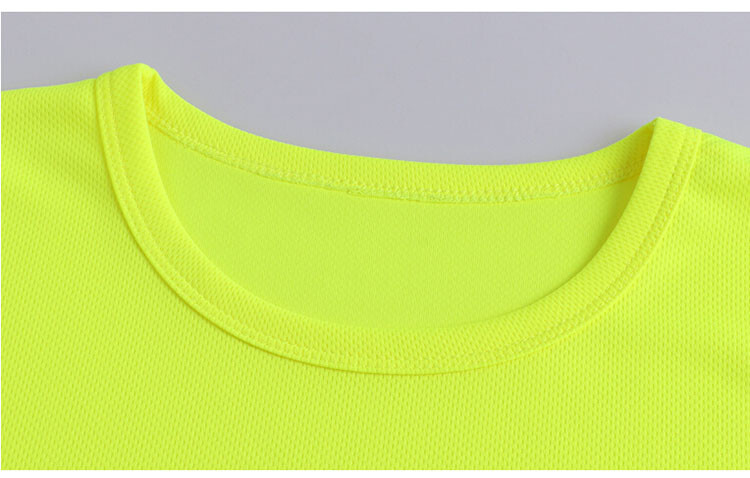 Hi Vis Safety T Shirts High Visibility Fast Drying Work Sports Wear Long Sleeve