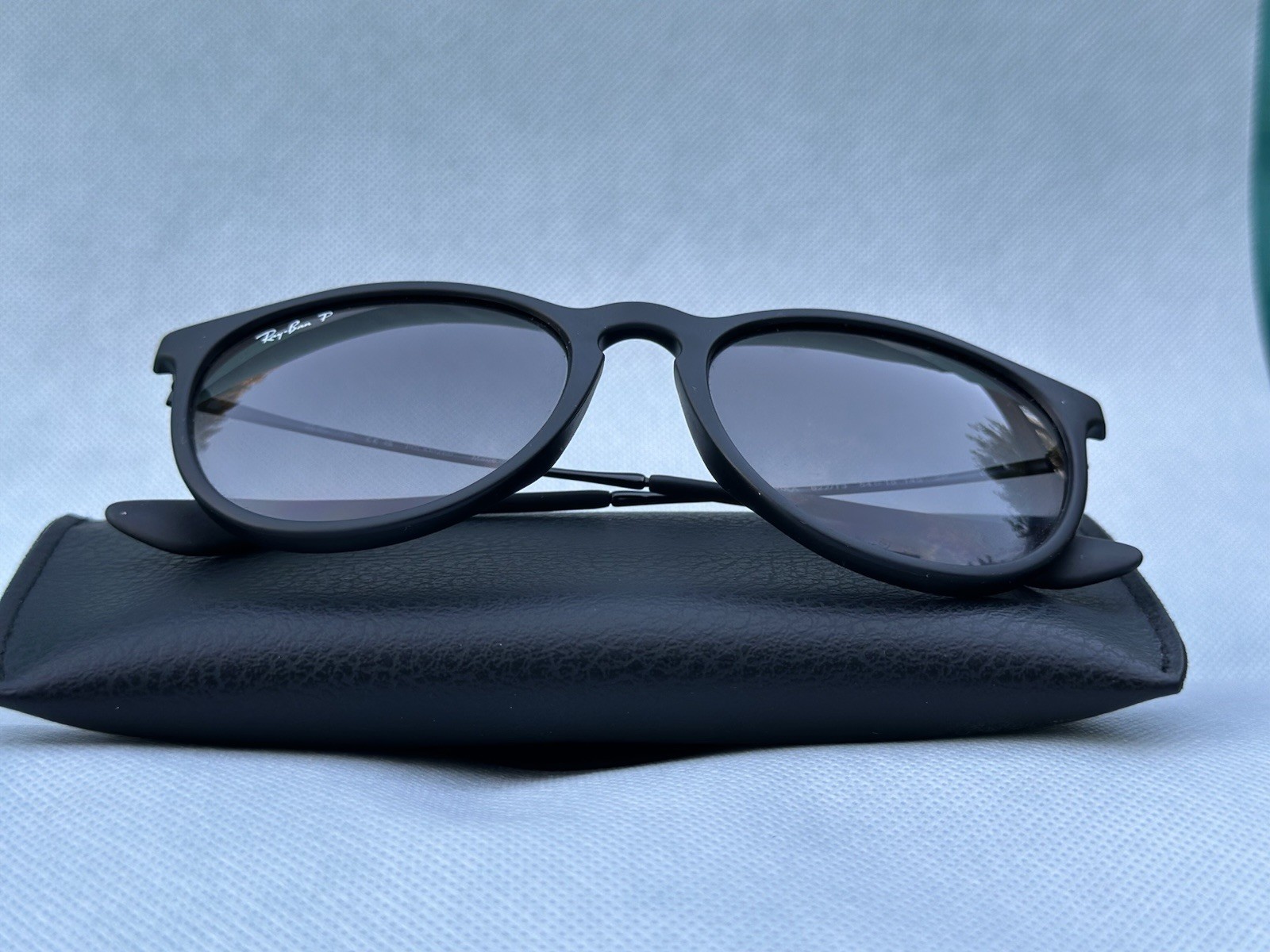 Ray-Ban RB4171 ERIKA Rubber Black Sunglasses 54mm 18mm 145mm – 622/T3