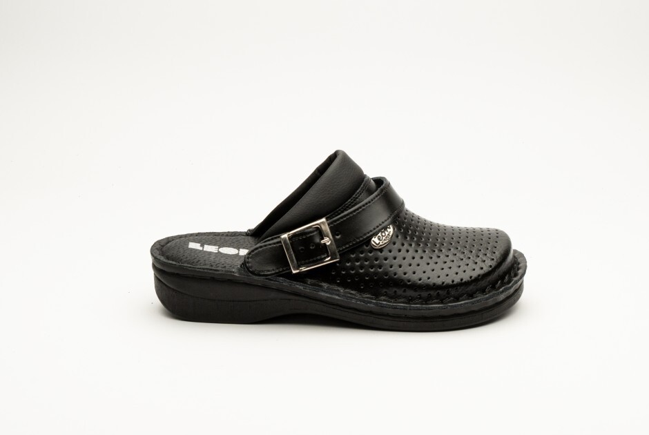 LEON V202 Unisex Medical Clogs Genuine Leather Shoes Comfort Breathable Non-Slip